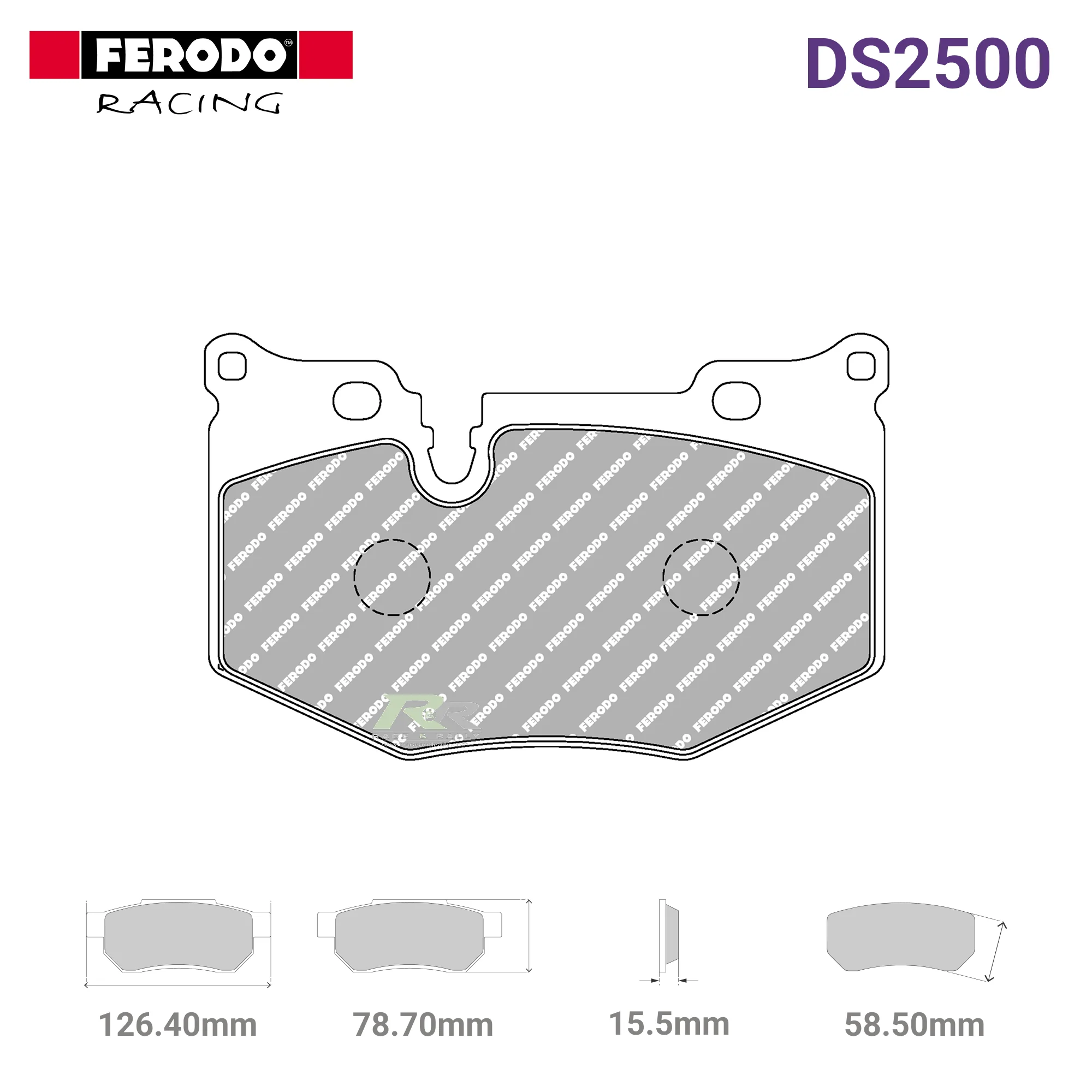FCP5537H - (H) DS2500 Brake Pads