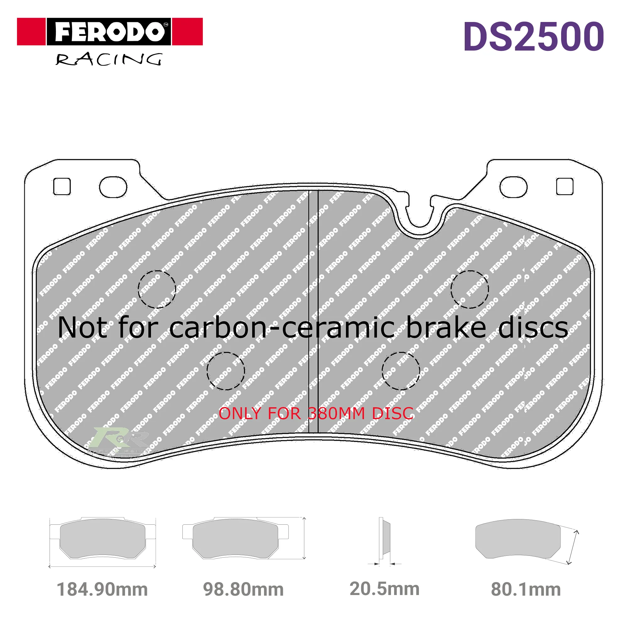 FCP5546H - (H) DS2500 Brake Pads