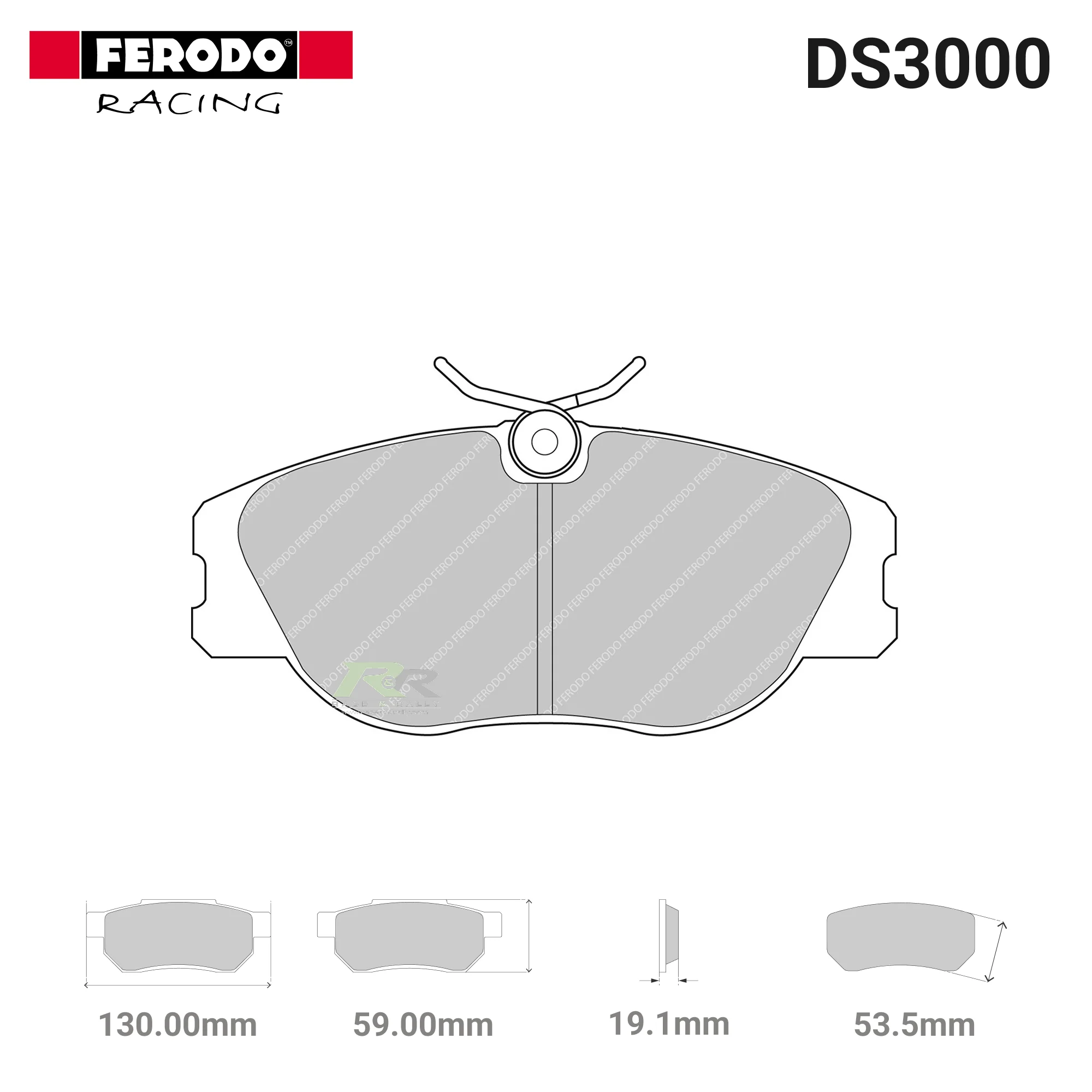 FCP565R - (R) DS3000 Brake Pads