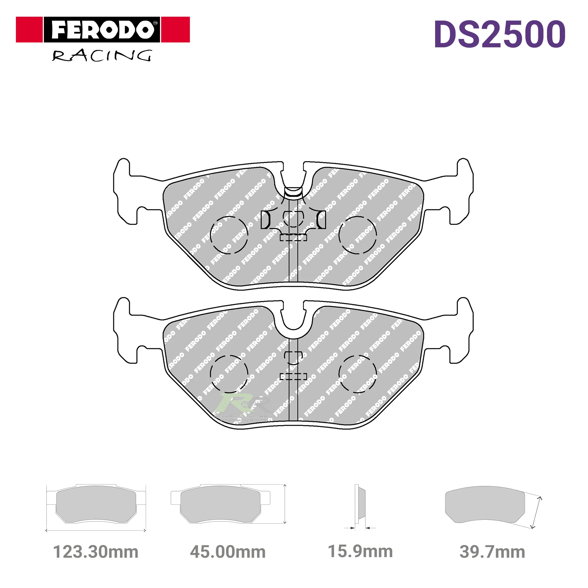 FCP578H - (H) DS2500 Brake Pads