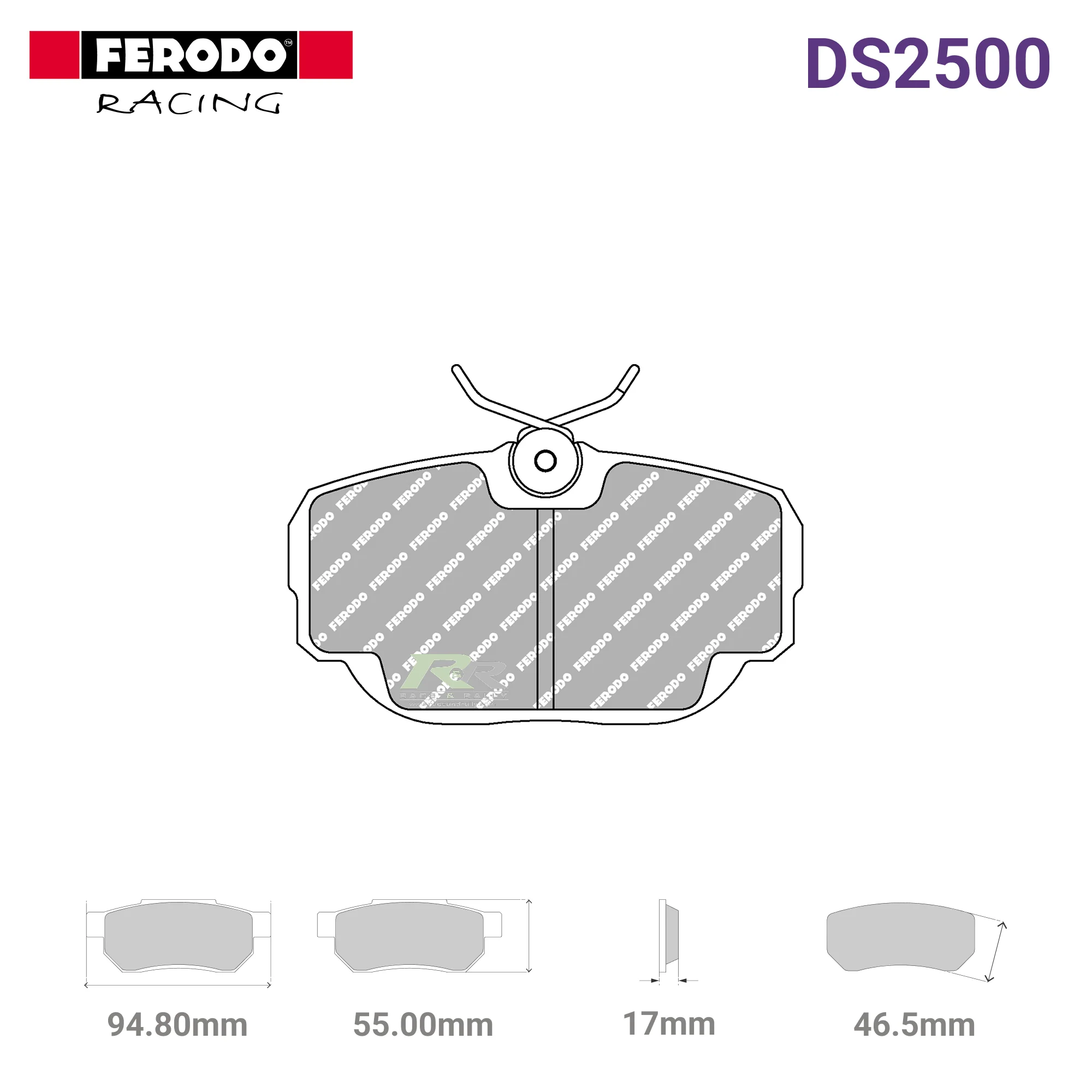 FCP660H - (H) DS2500 Brake Pads