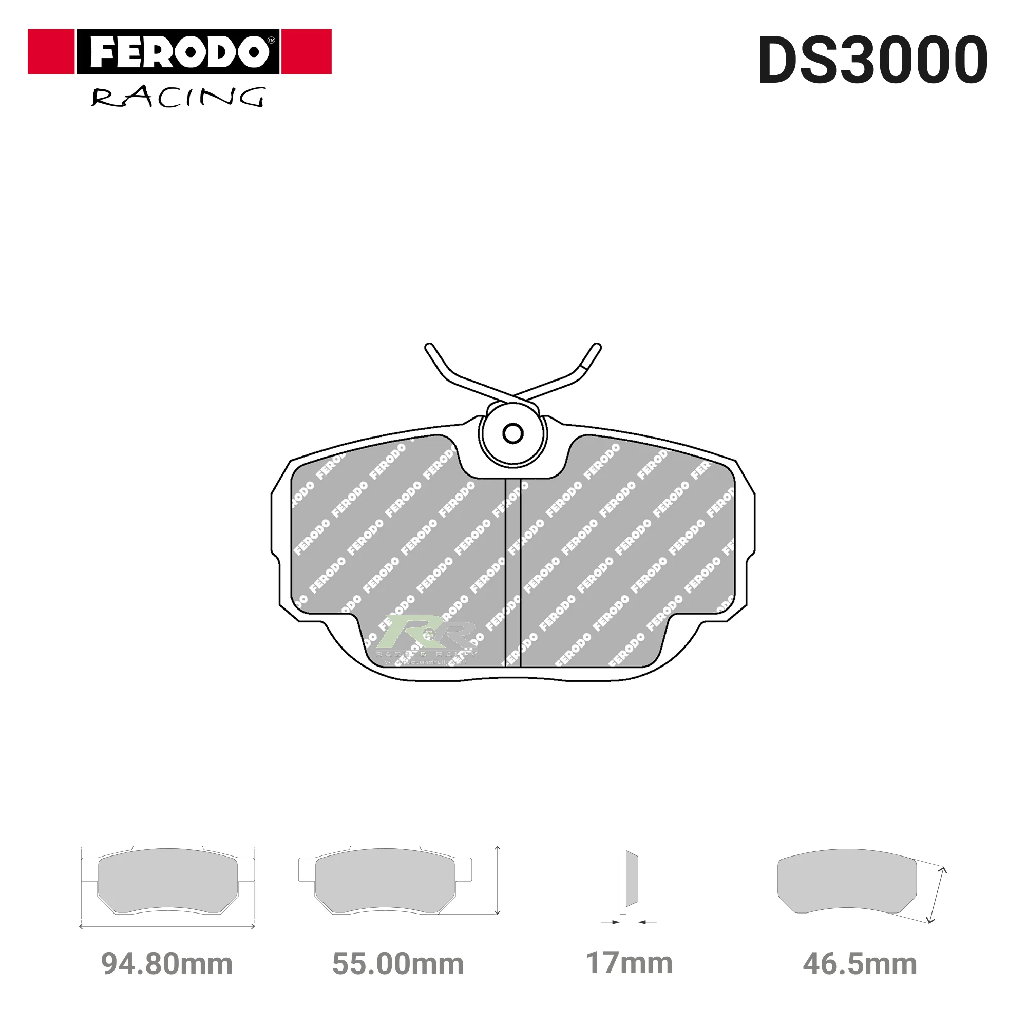 FCP660R - (R) DS3000 Brake Pads