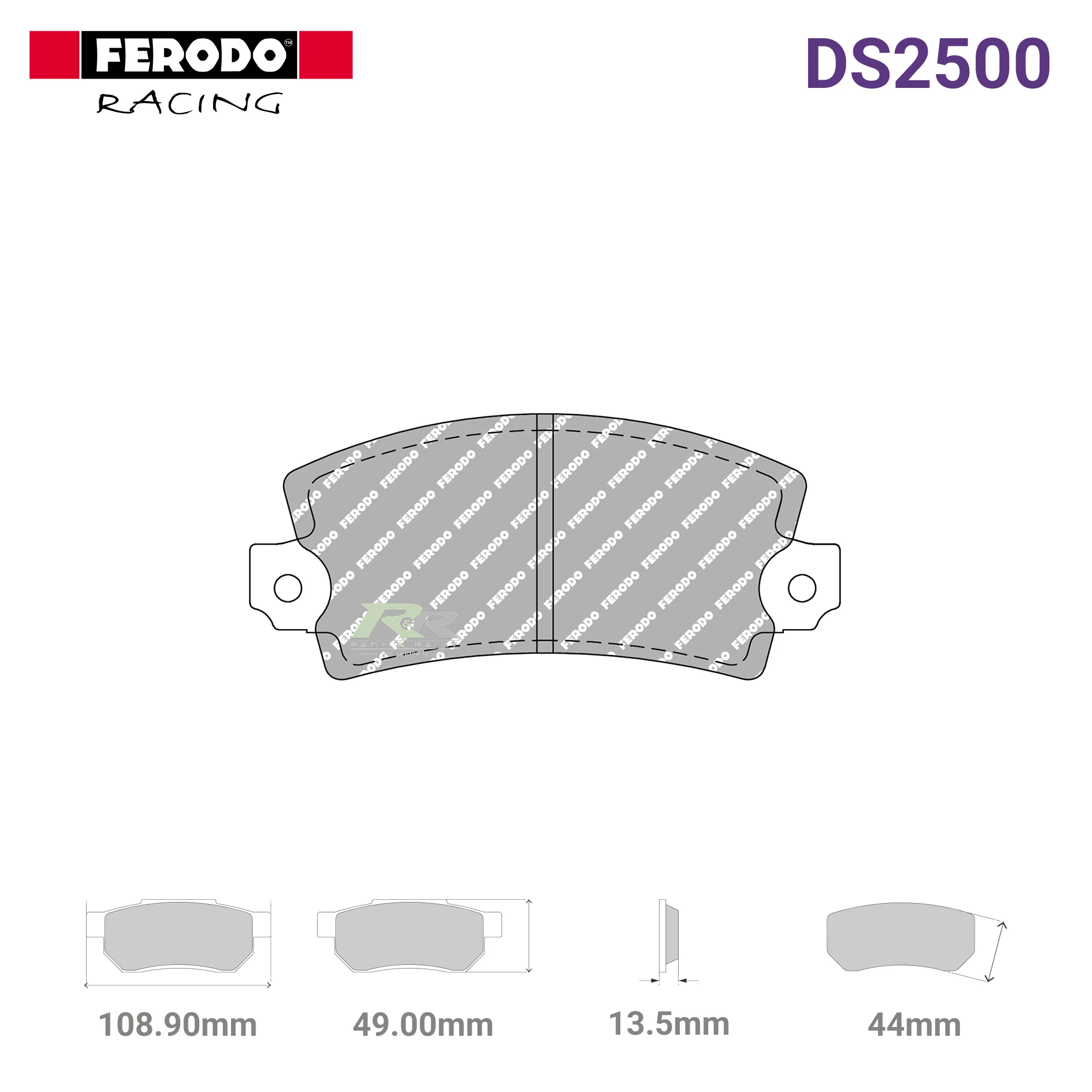 FCP72H - (H) DS2500 Brake Pads