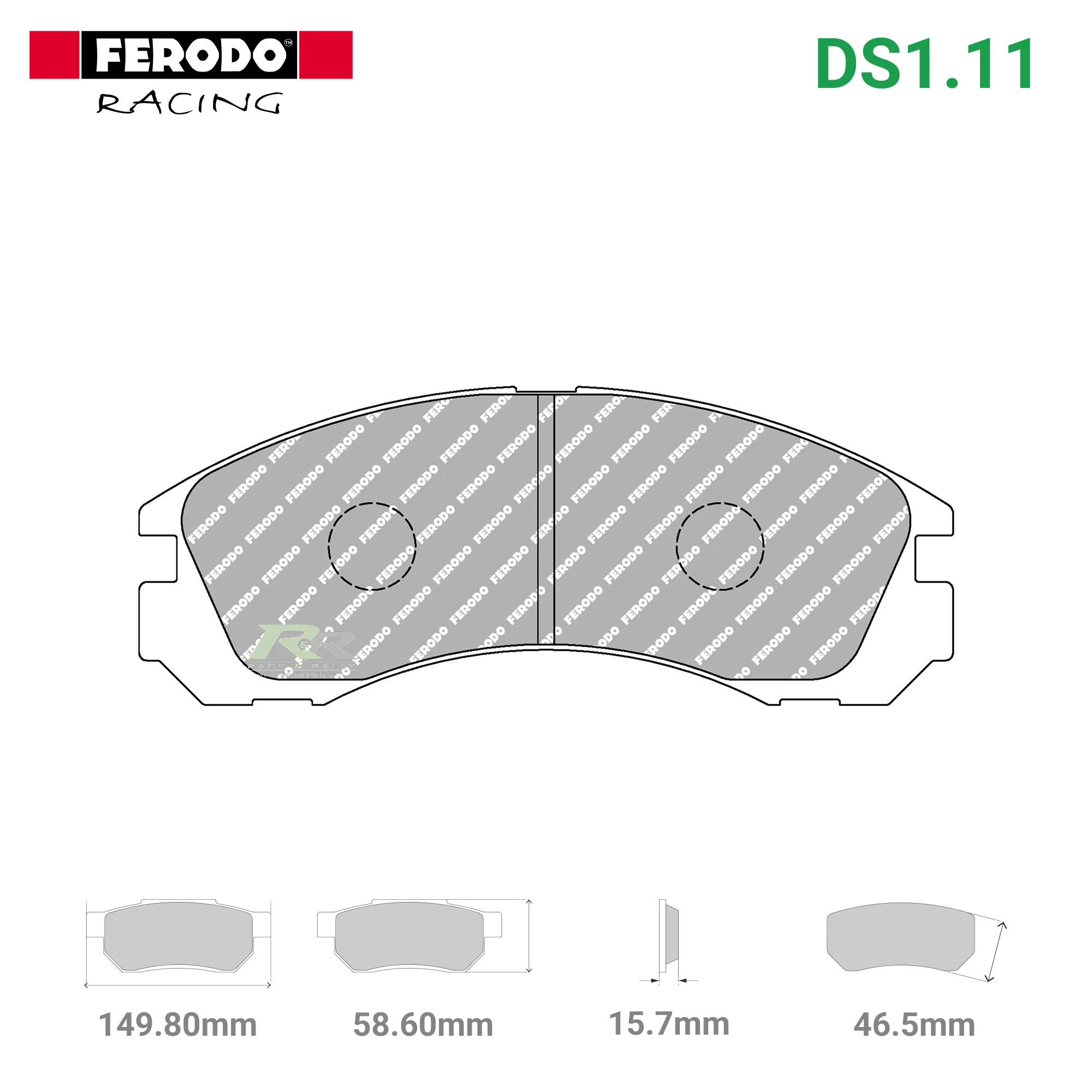 FCP765W - (W/WB) DS1.11 Brake Pads