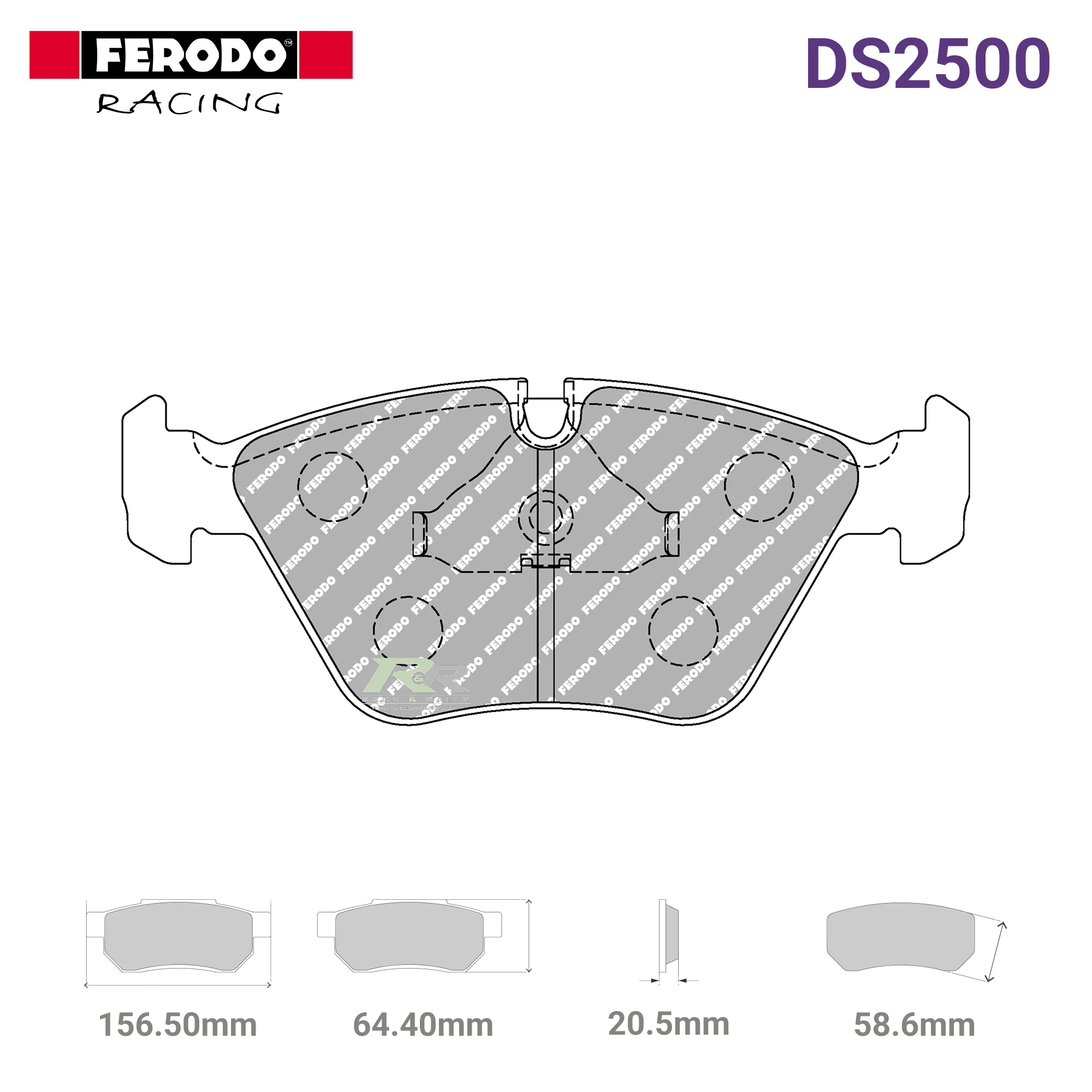 FCP779H - (H) DS2500 Brake Pads