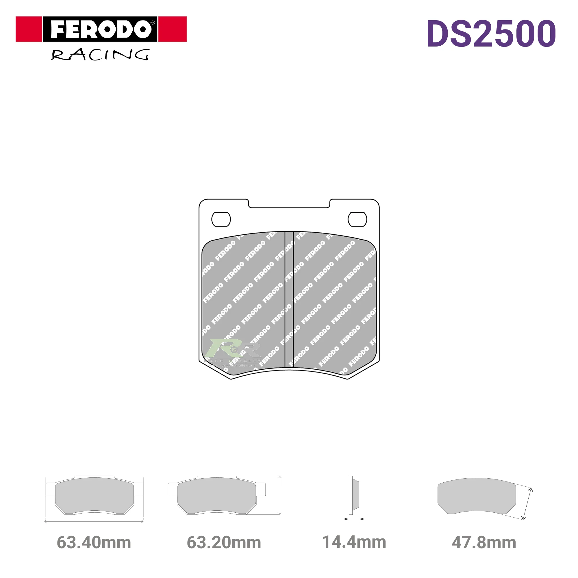 FCP810H - (H) DS2500 Brake Pads