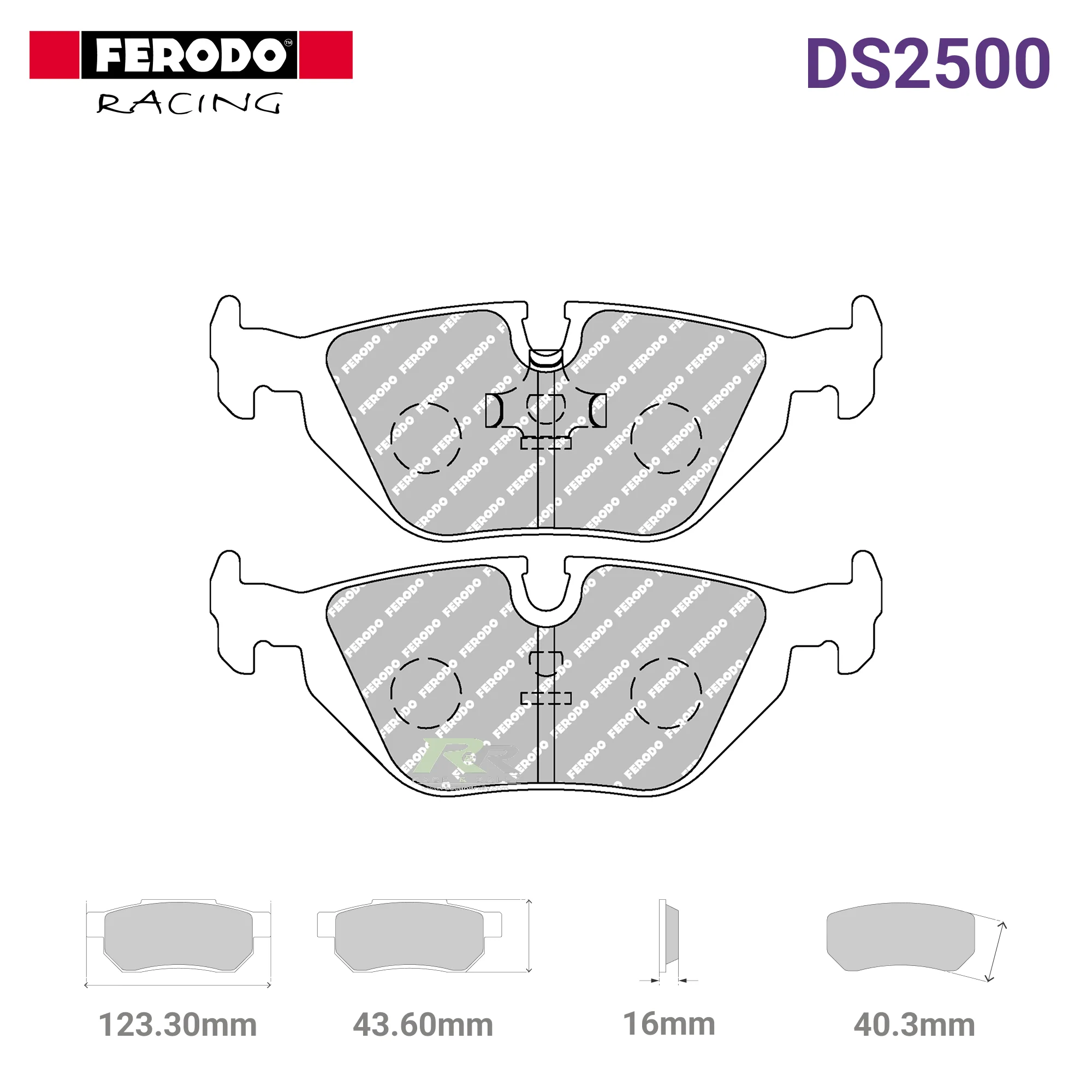 FCP850H - (H) DS2500 Brake Pads
