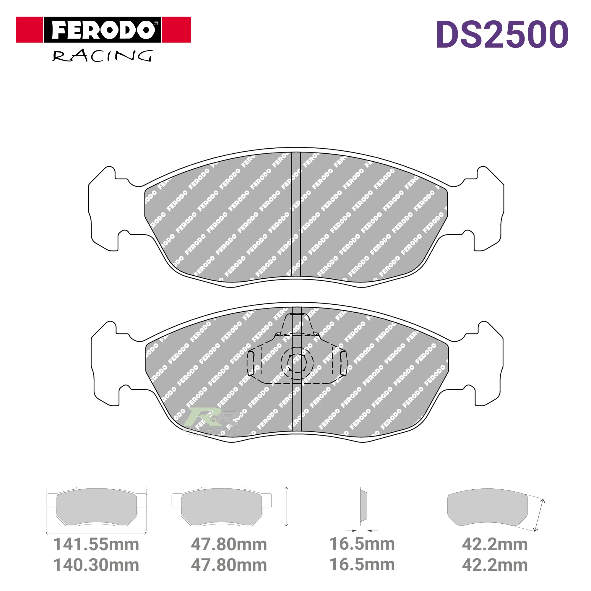 FCP876H - (H) DS2500 Brake Pads