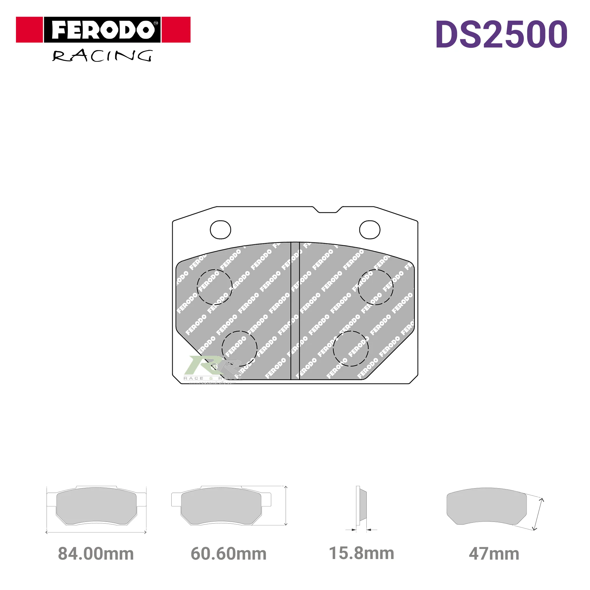 FCP96H - (H) DS2500 Brake Pads