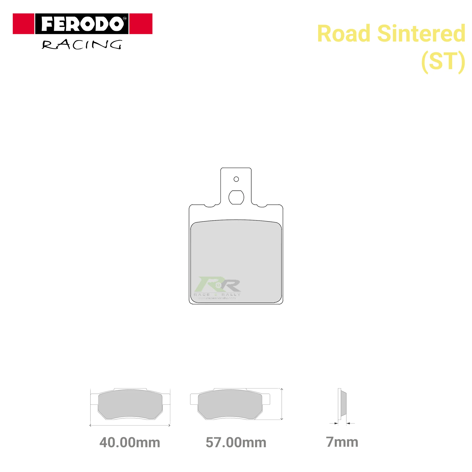 FDB207ST - (ST) - Road Sintered Motorcycle Brake Pads