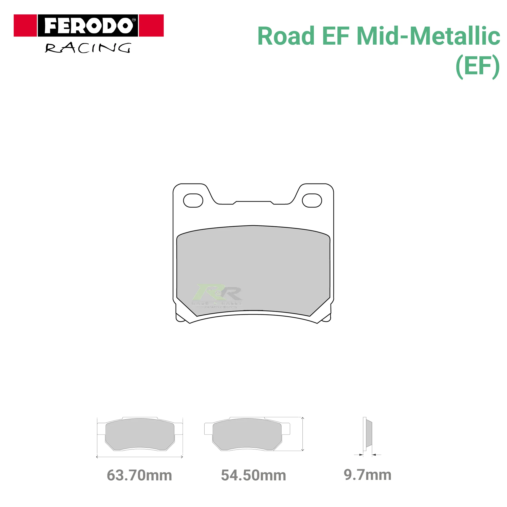 FDB337EF - (EF) - Road EF Mid-Metallic Motorcycle Brake Pads
