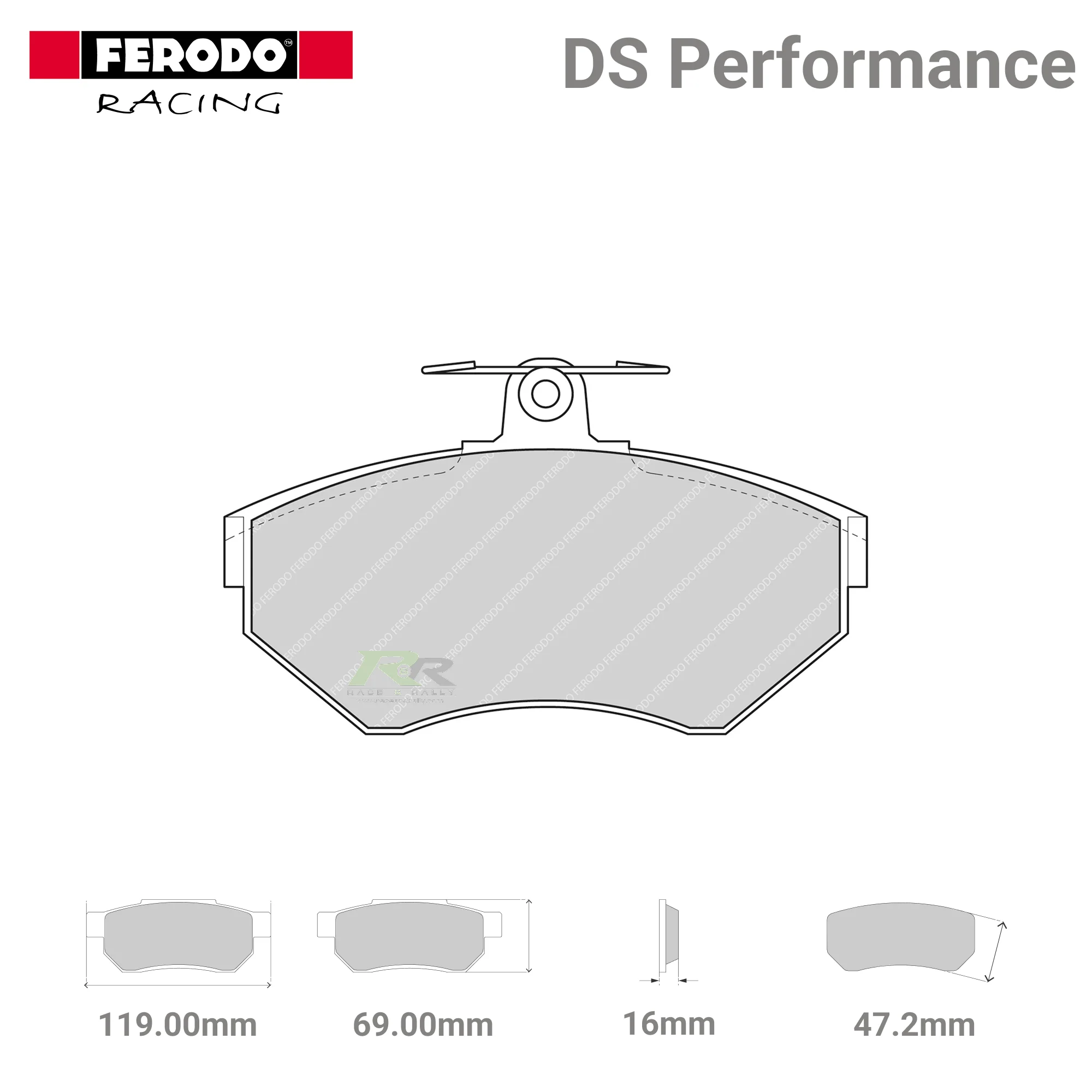 FDS1312 Ferodo High Performance Brake Pads