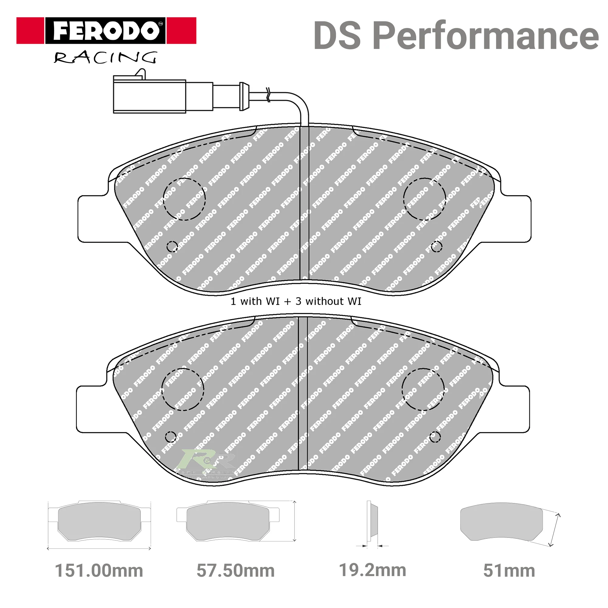 FDS1468 Ferodo High Performance Brake Pads
