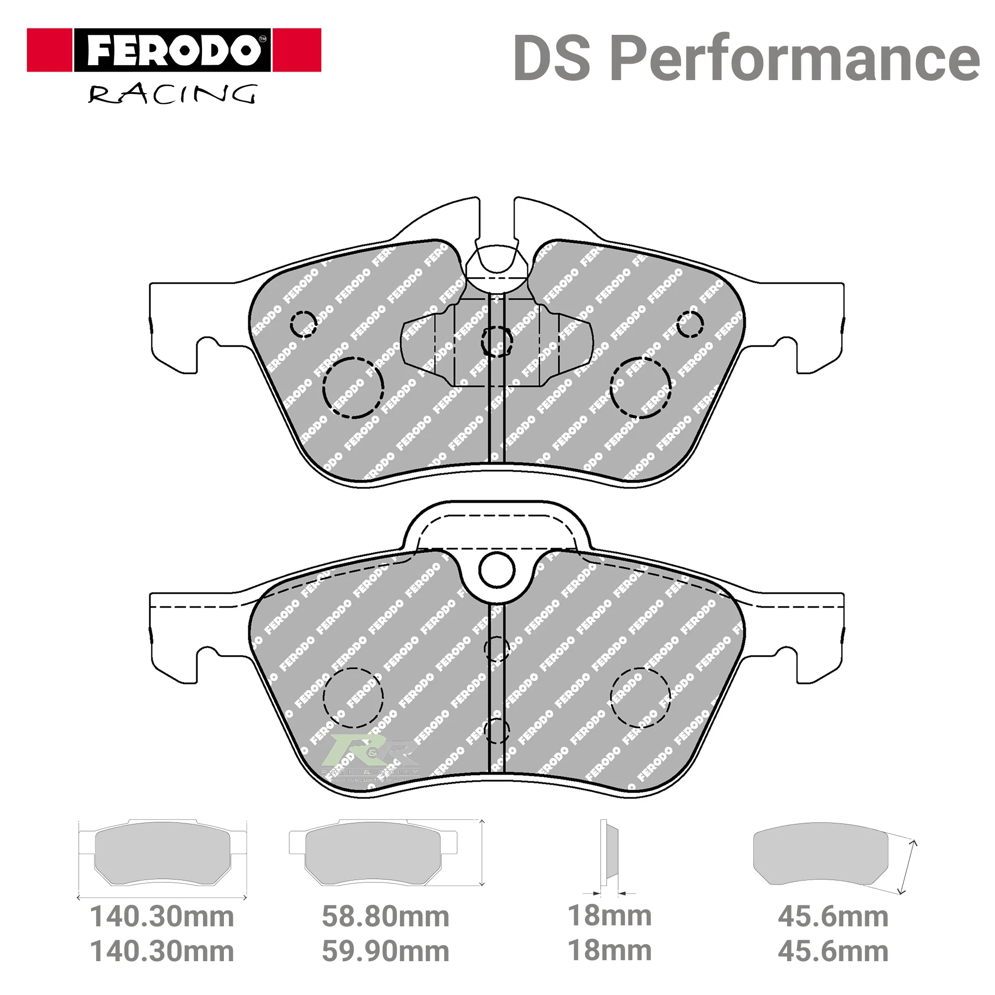 FDS1499 Ferodo High Performance Brake Pads