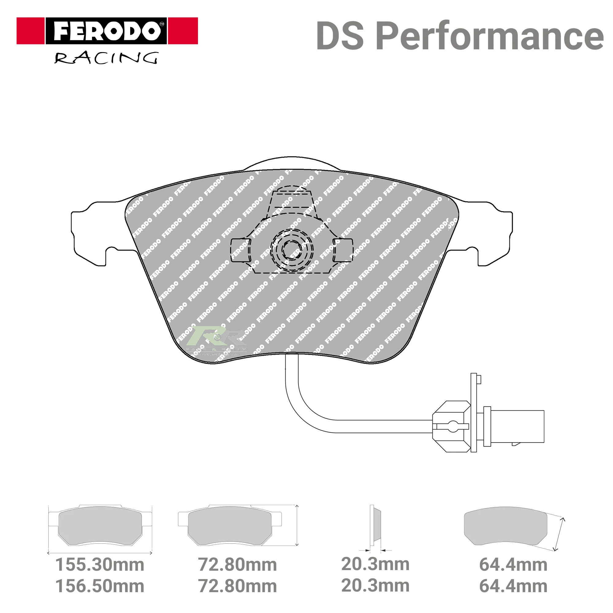 FDS1629 Ferodo High Performance Brake Pads