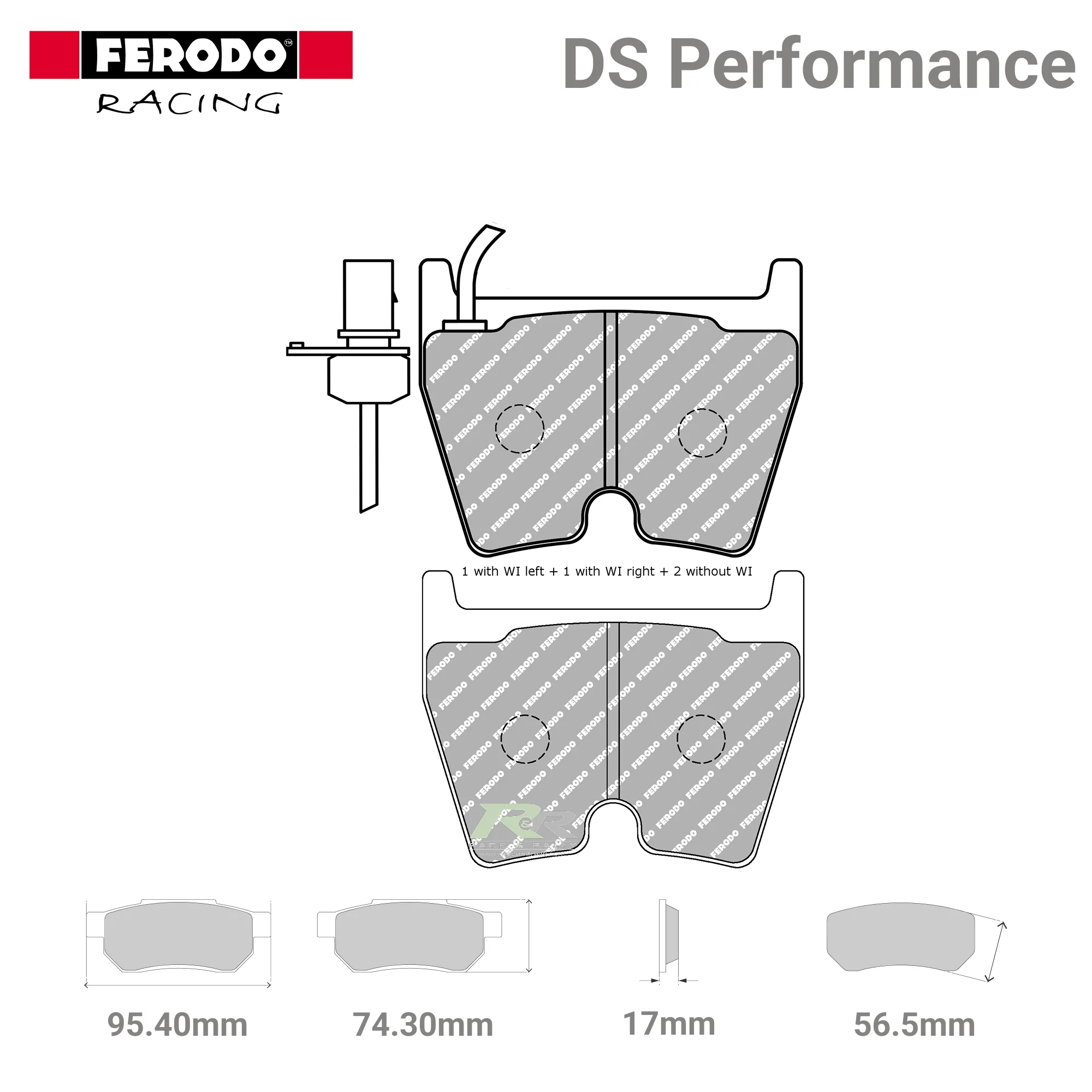 FDS1664 Ferodo High Performance Brake Pads