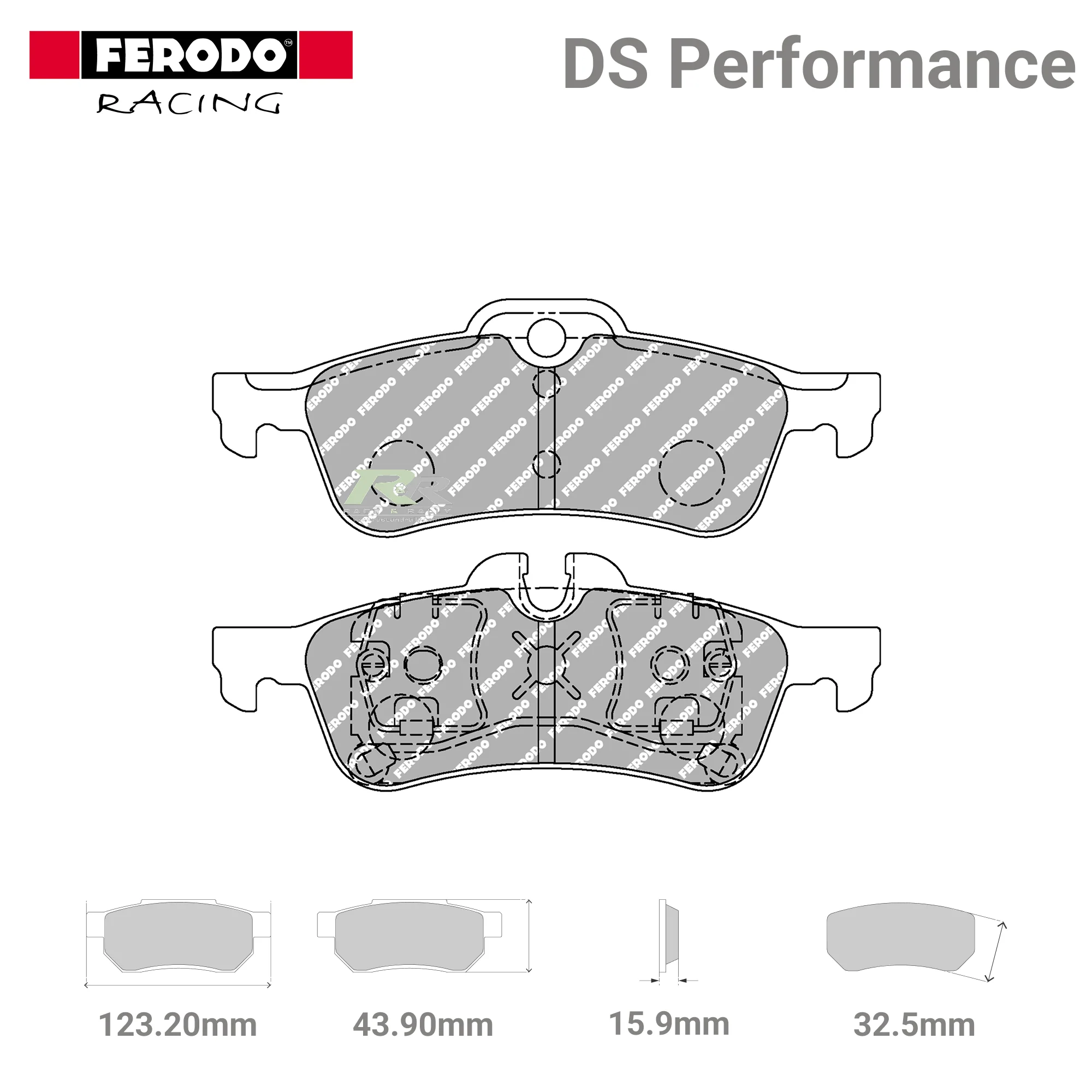 FDS1676 Ferodo High Performance Brake Pads