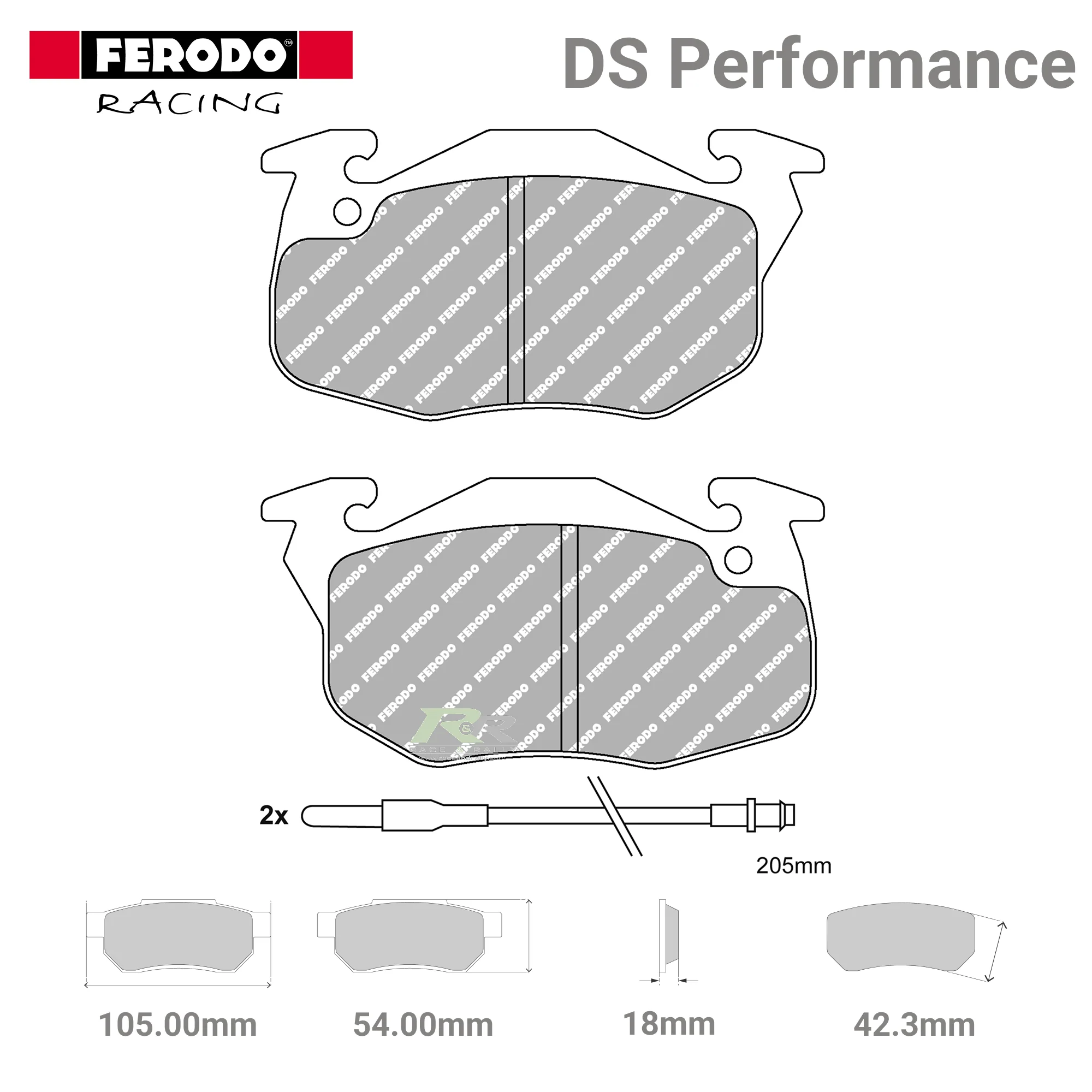 FDS393 Ferodo High Performance Brake Pads