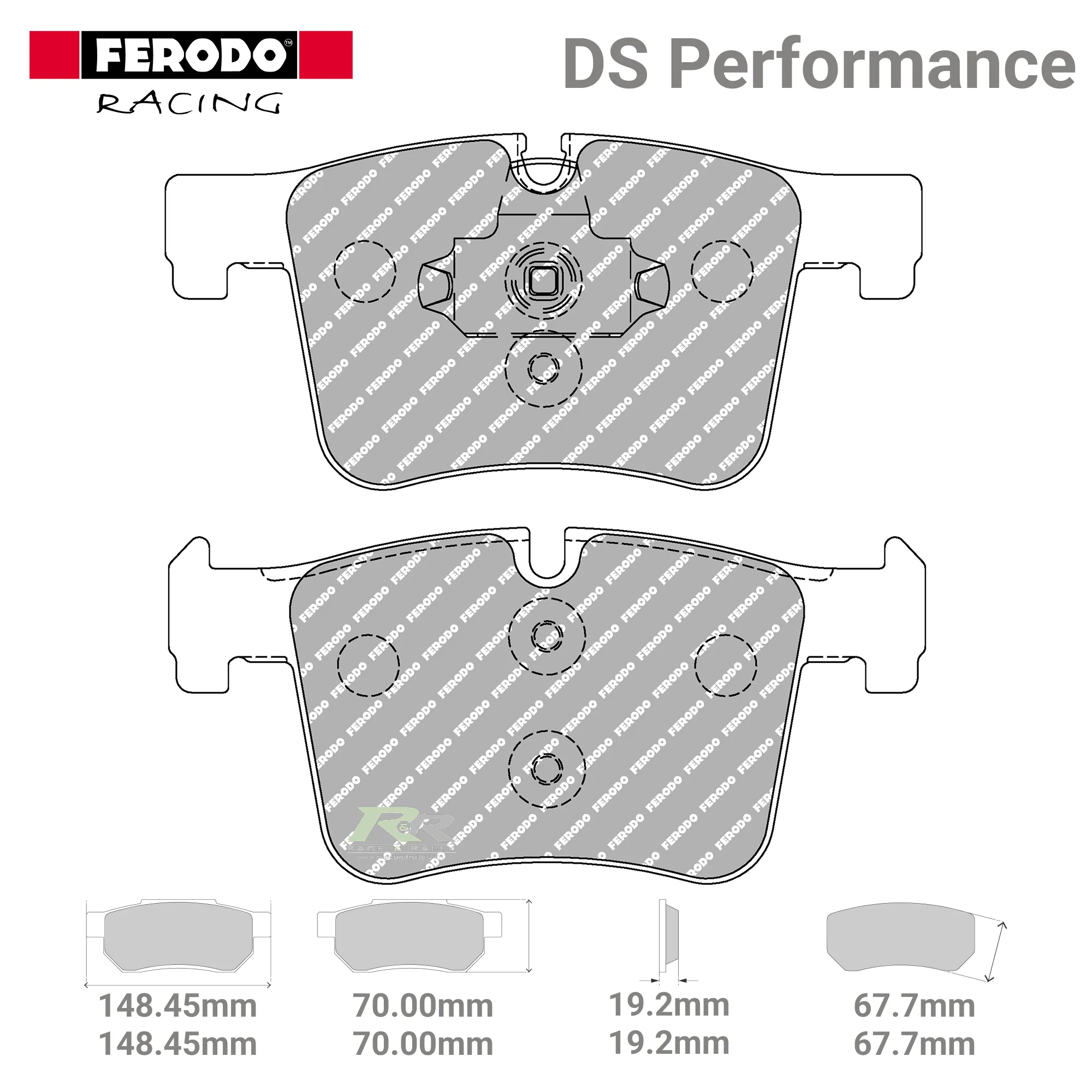 FDS4394 Ferodo High Performance Brake Pads