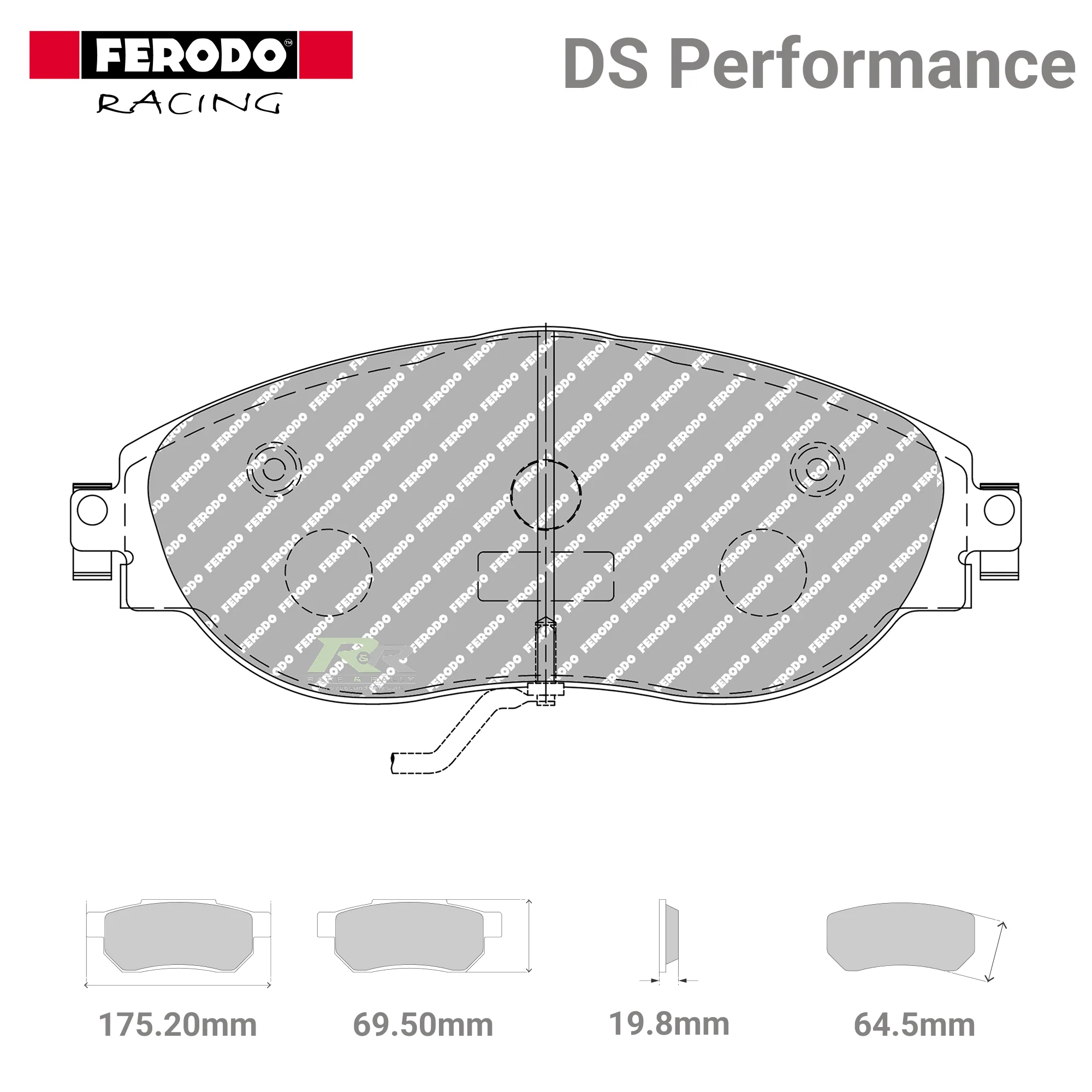 FDS4425 Ferodo High Performance Brake Pads