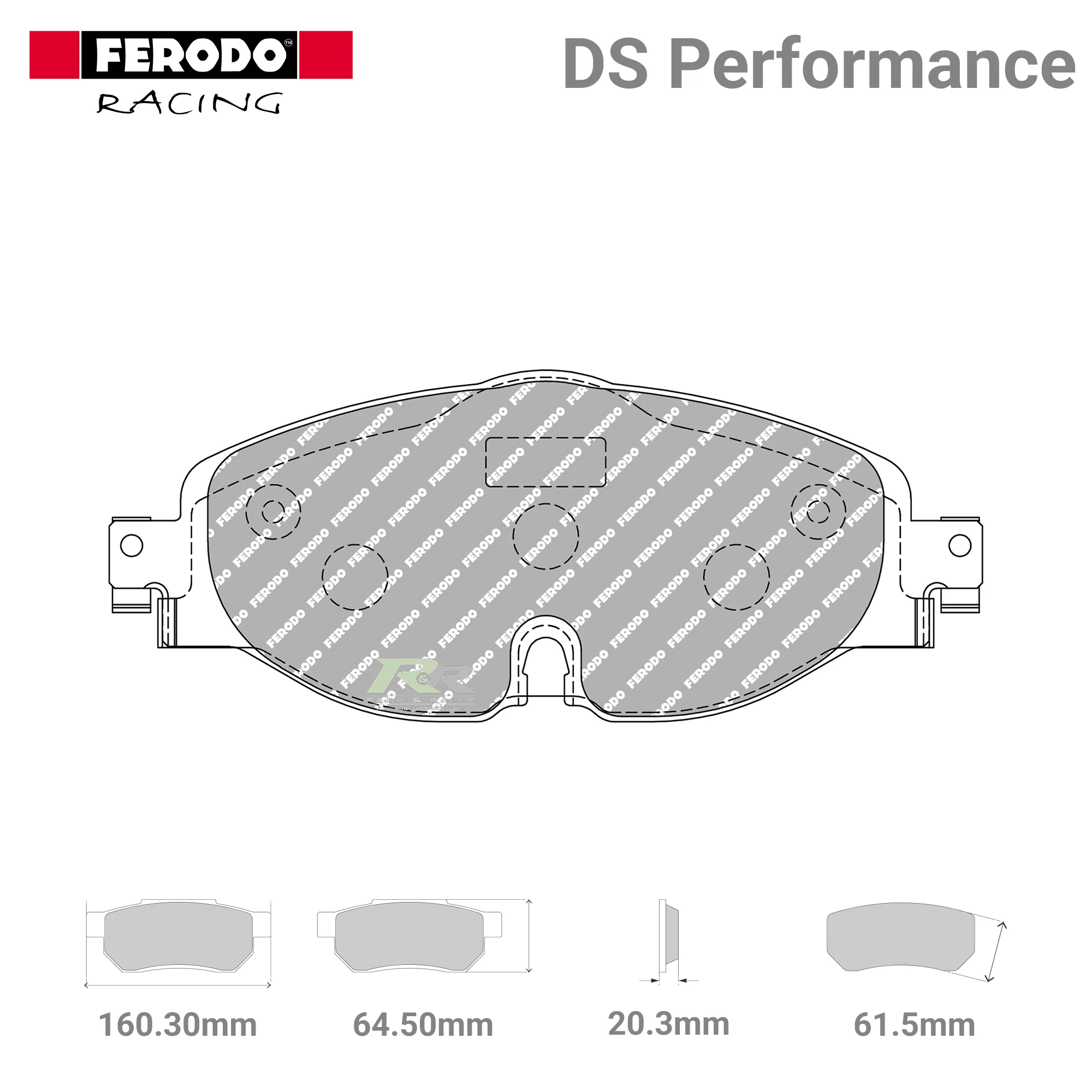 FDS4433 Ferodo High Performance Brake Pads Skoda