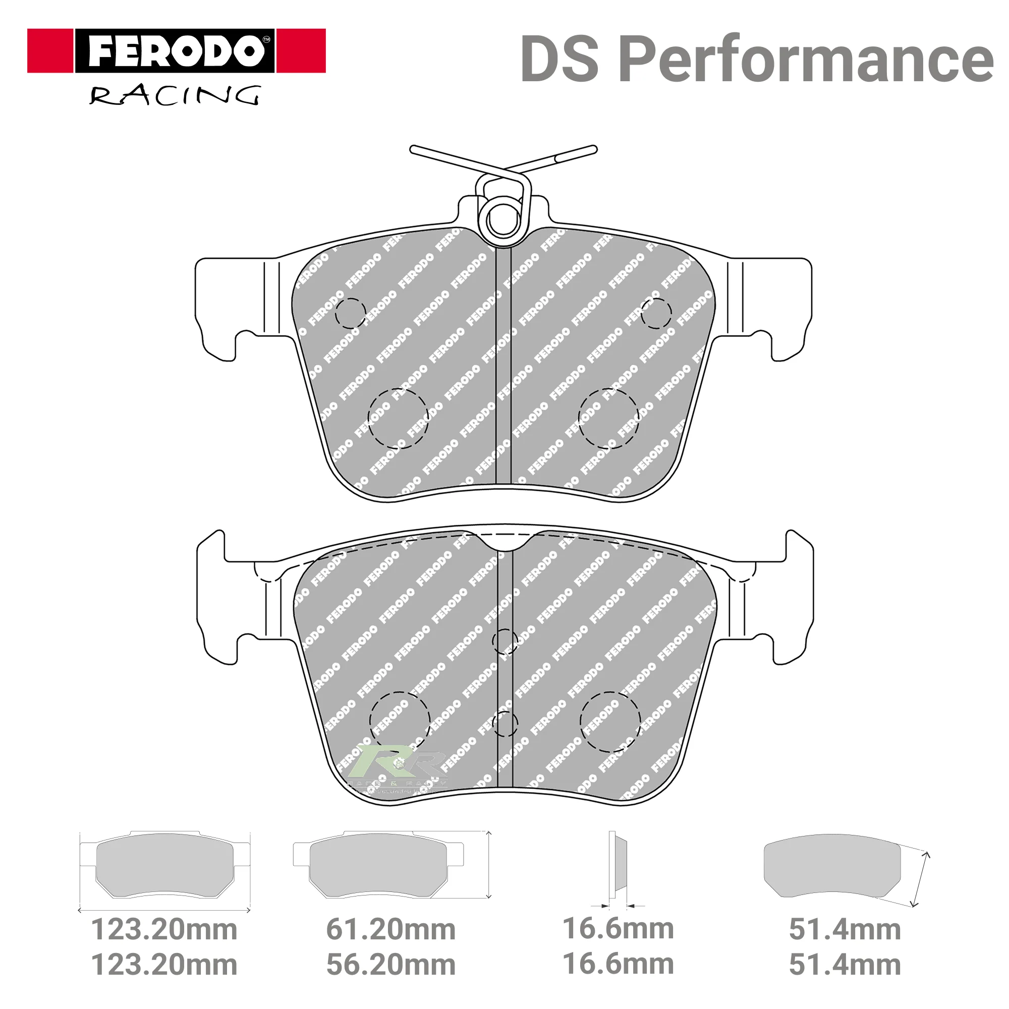 FDS4697 Ferodo High Performance Brake Pads