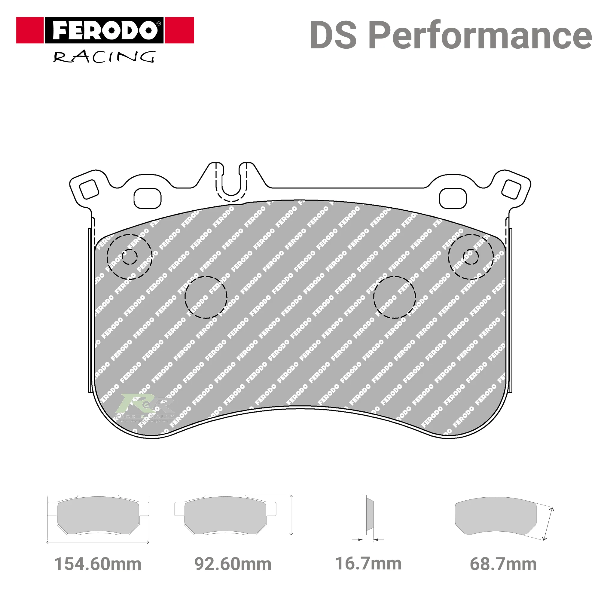 FDS4806 Ferodo High Performance Brake Pads
