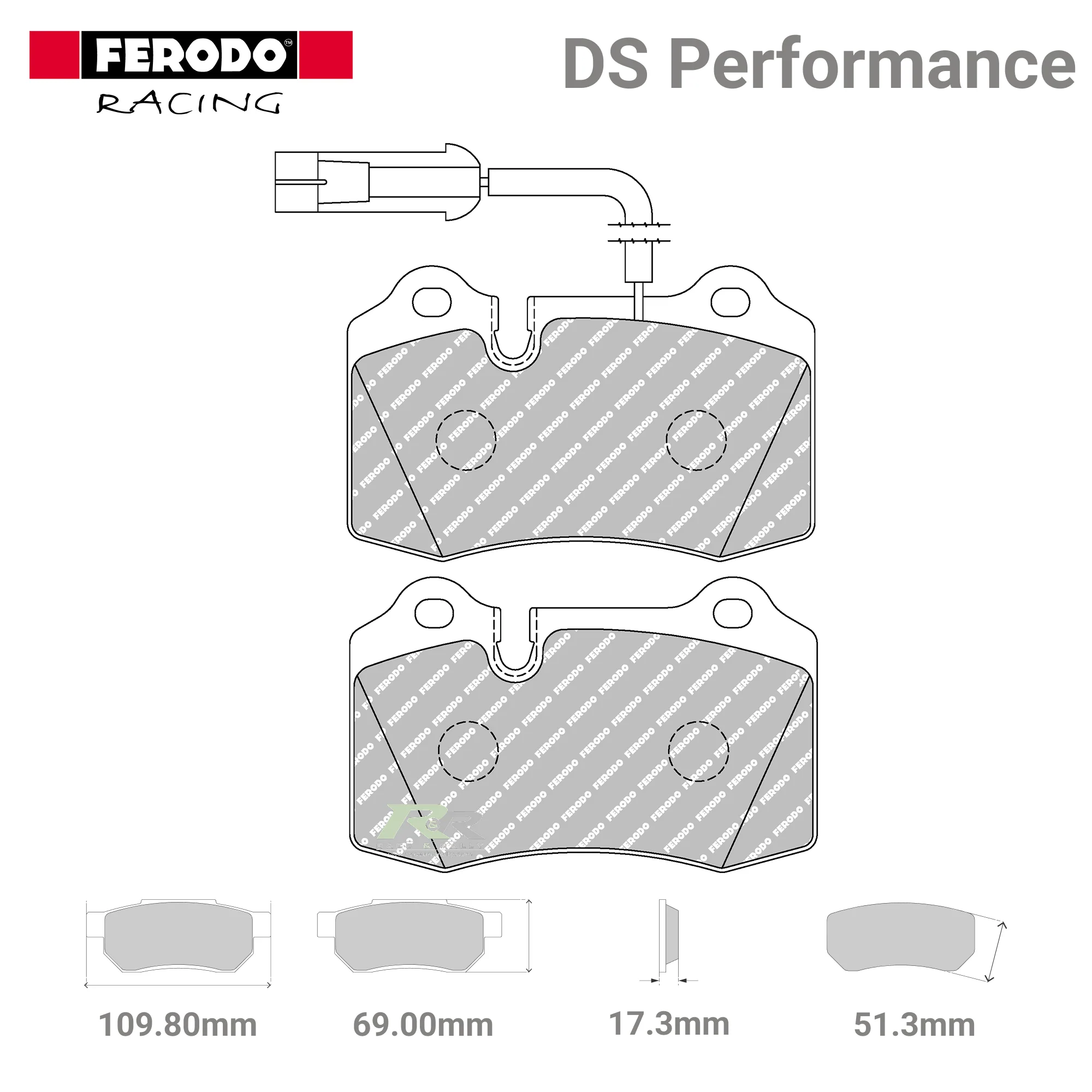 FDS721 Ferodo High Performance Brake Pads