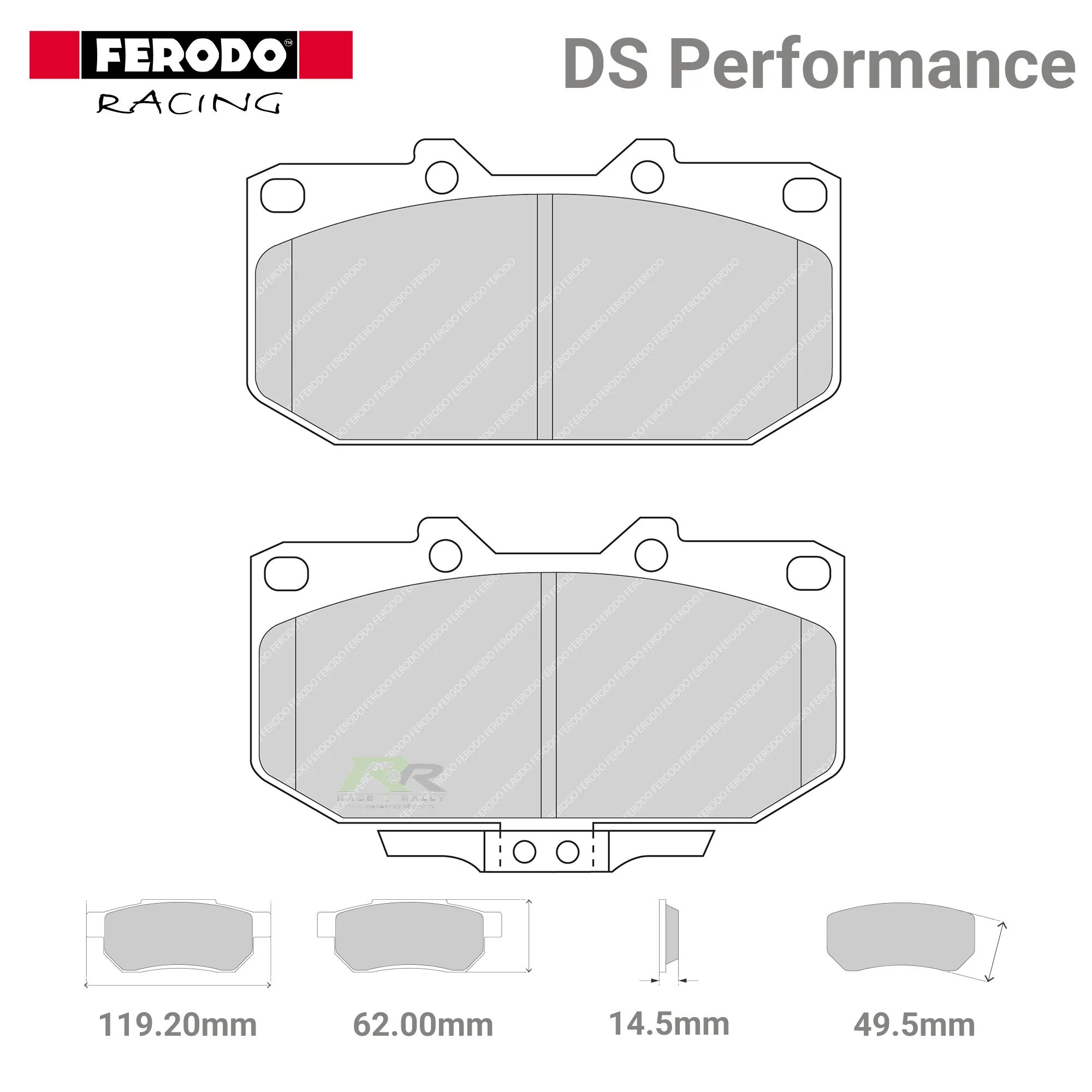 FDS986 Ferodo High Performance Brake Pads