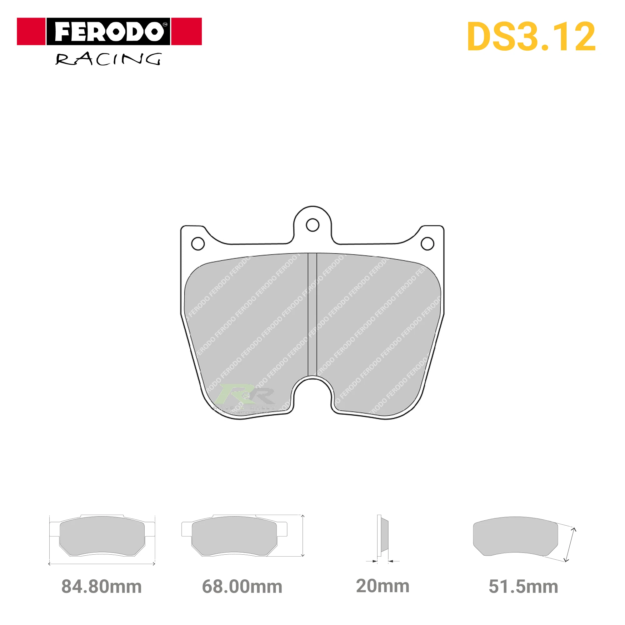 FRP3004G - (G) DS3.12 Brake Pads