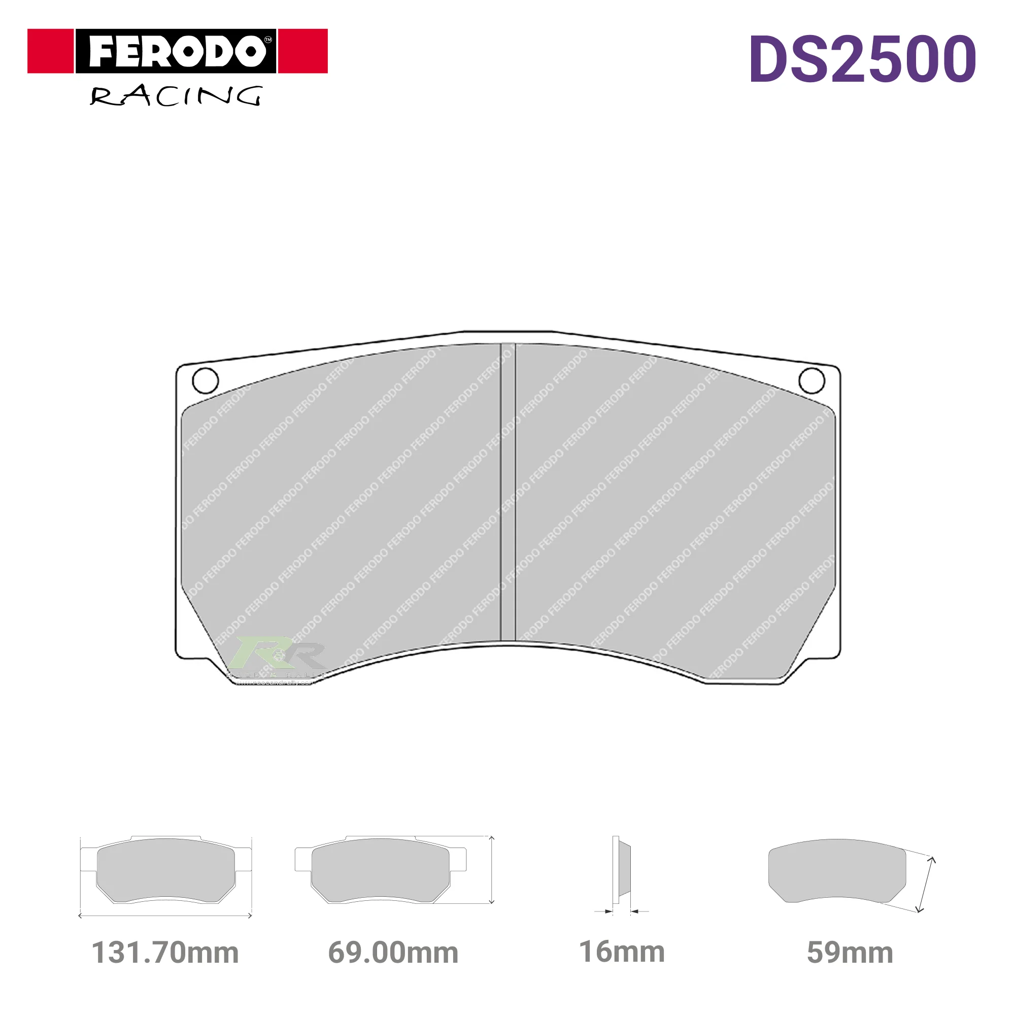 FRP3009H - (H) DS2500 Brake Pads
