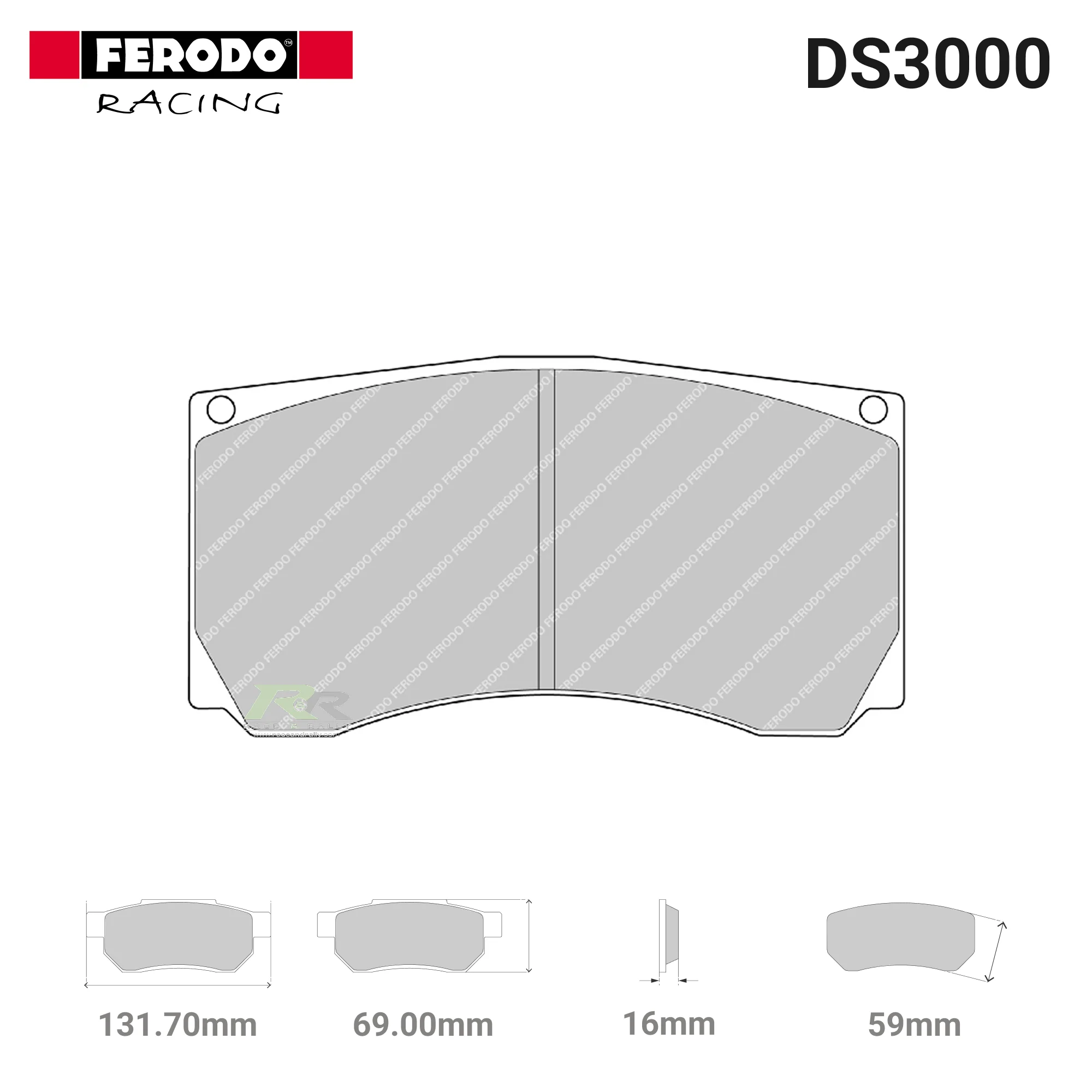 FRP3009R - (R) DS3000 Brake Pads