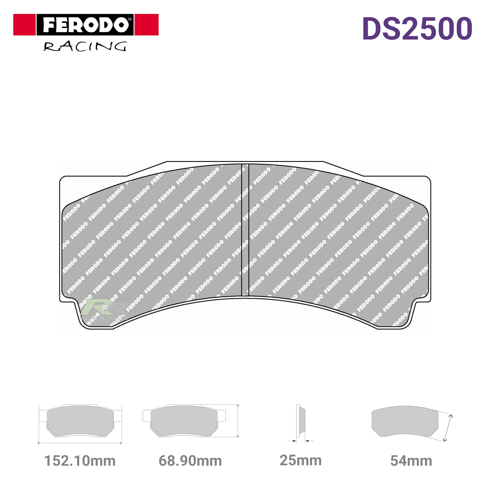 FRP3014H - (H) DS2500 Brake Pads