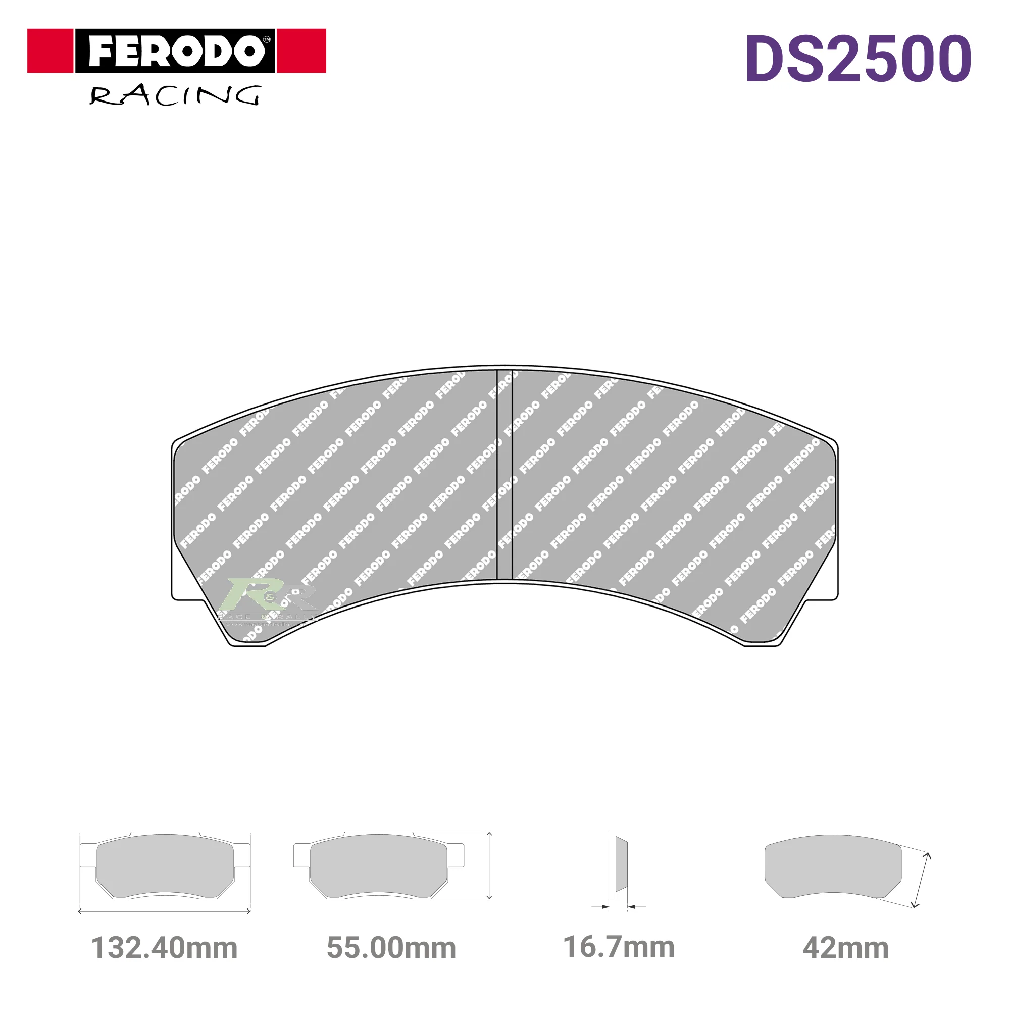 FRP3018H - (H) DS2500 Brake Pads