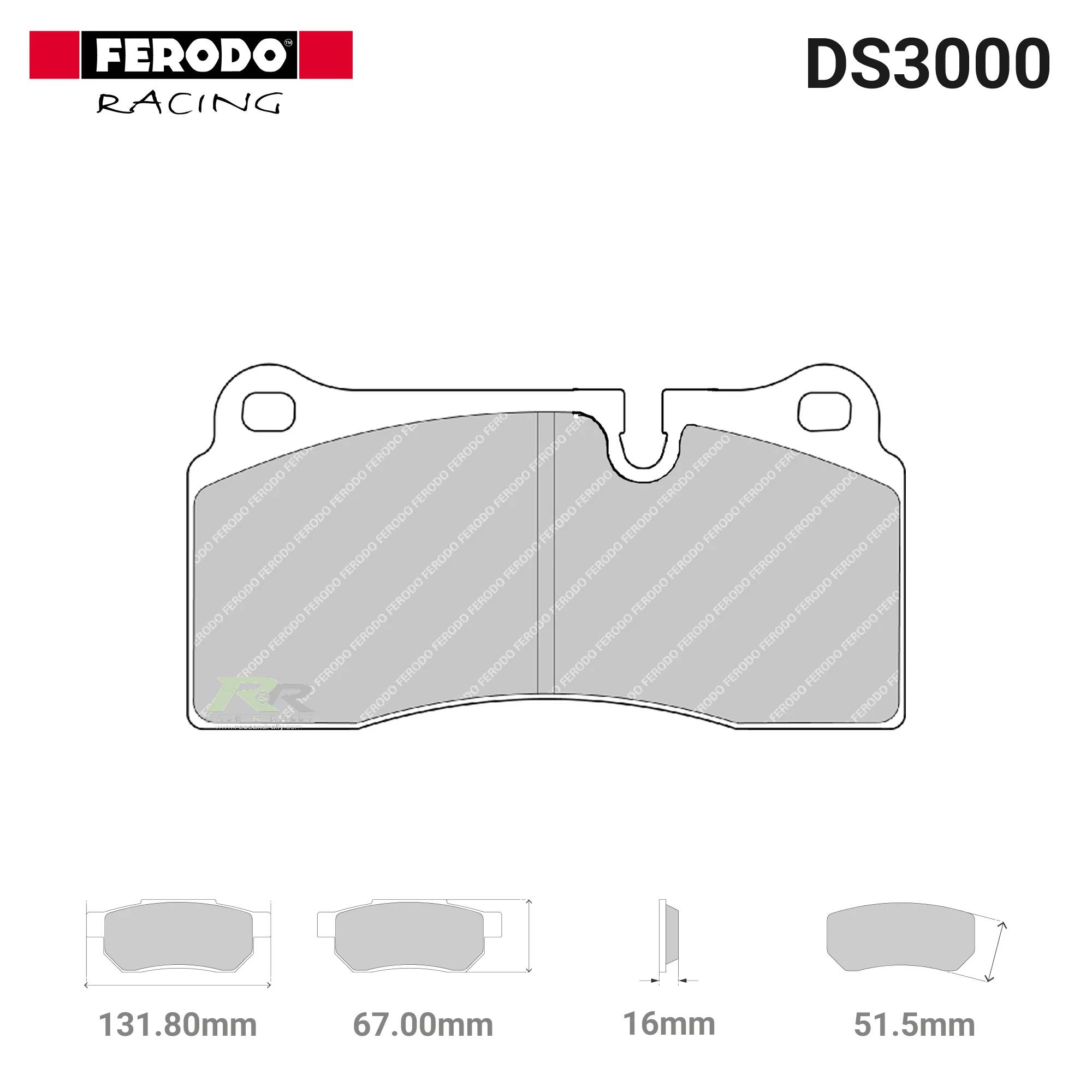 FRP3028R - (R) DS3000 Brake Pads