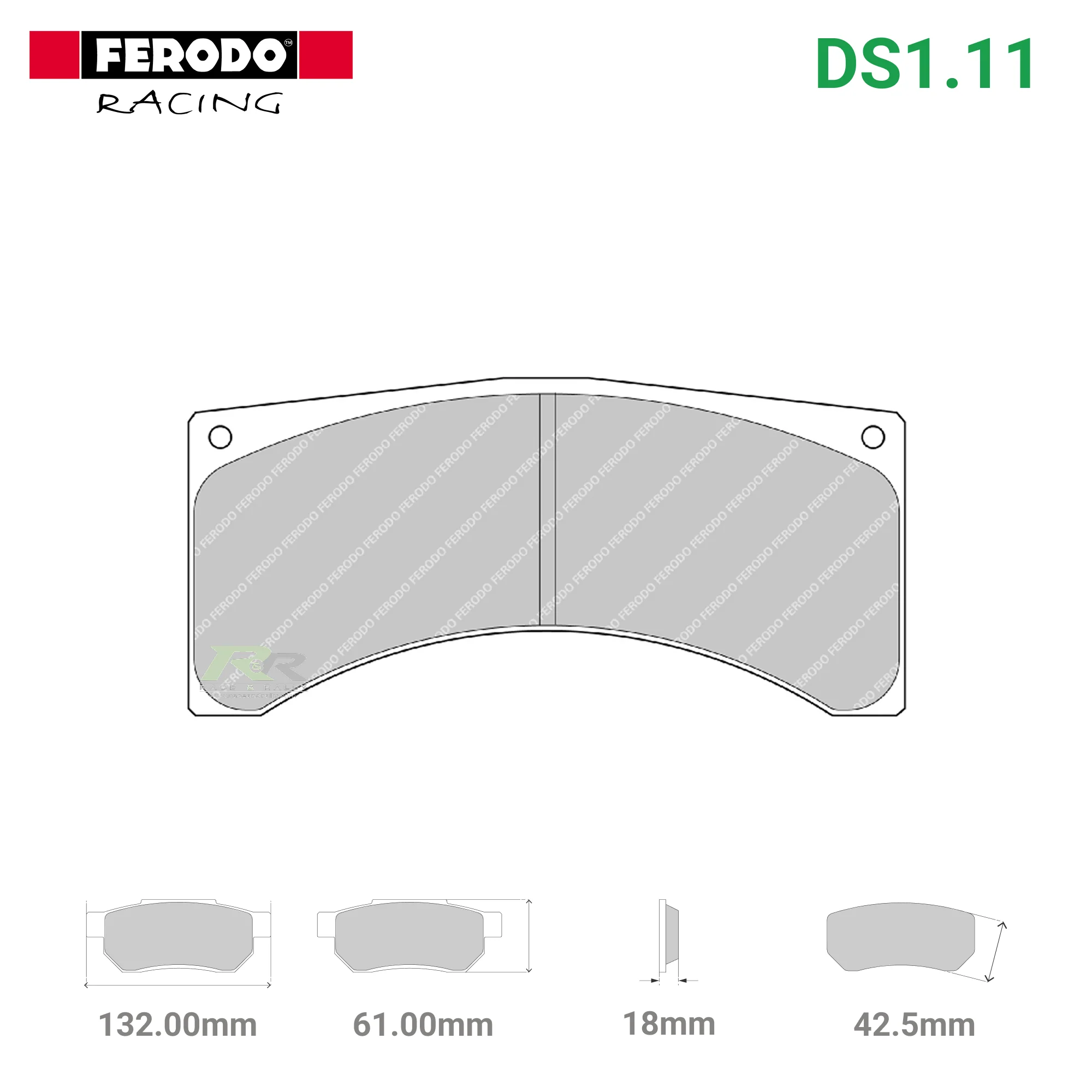 FRP3070W - (W/WB) DS1.11 Brake Pads