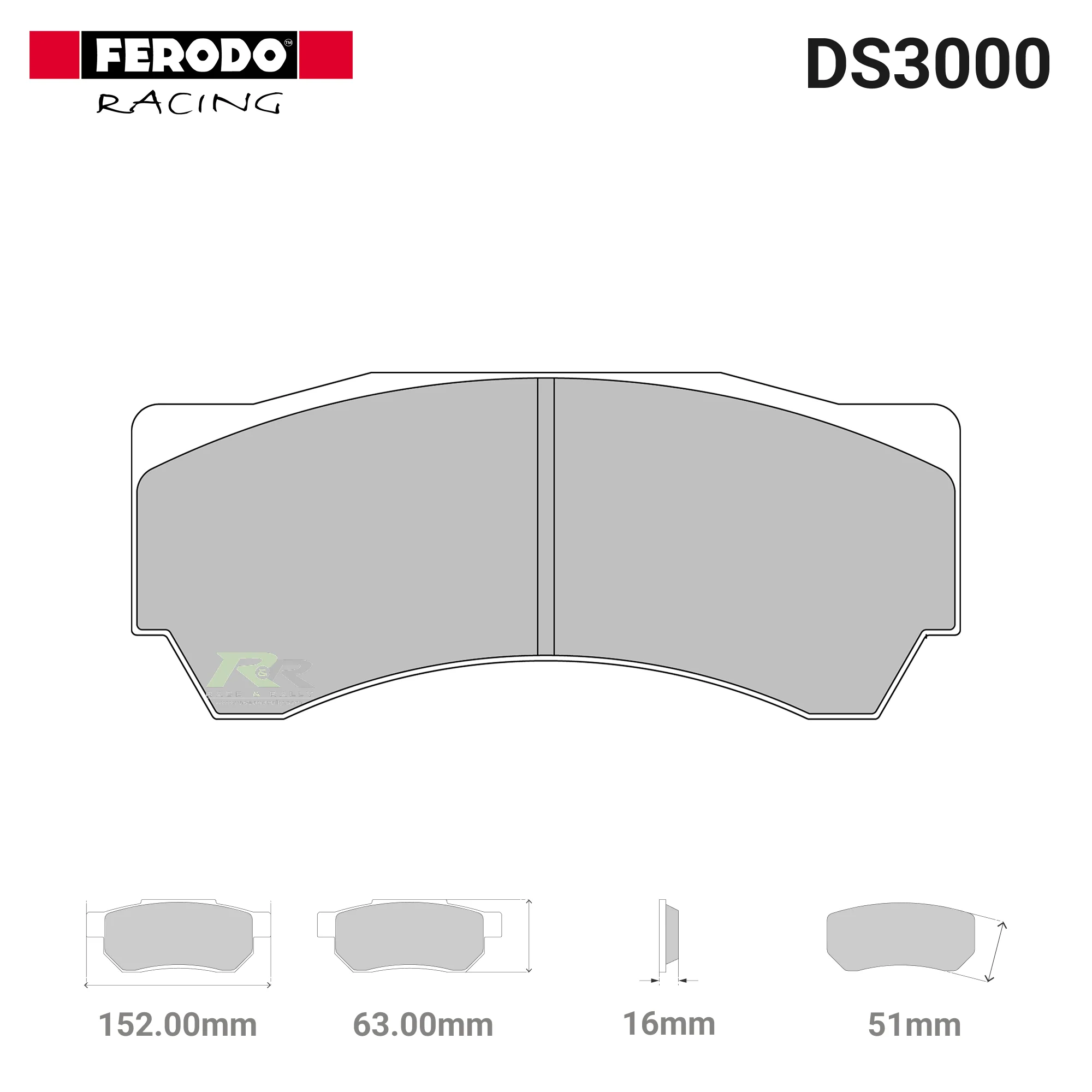 FRP3081R - (R) DS3000 Brake Pads