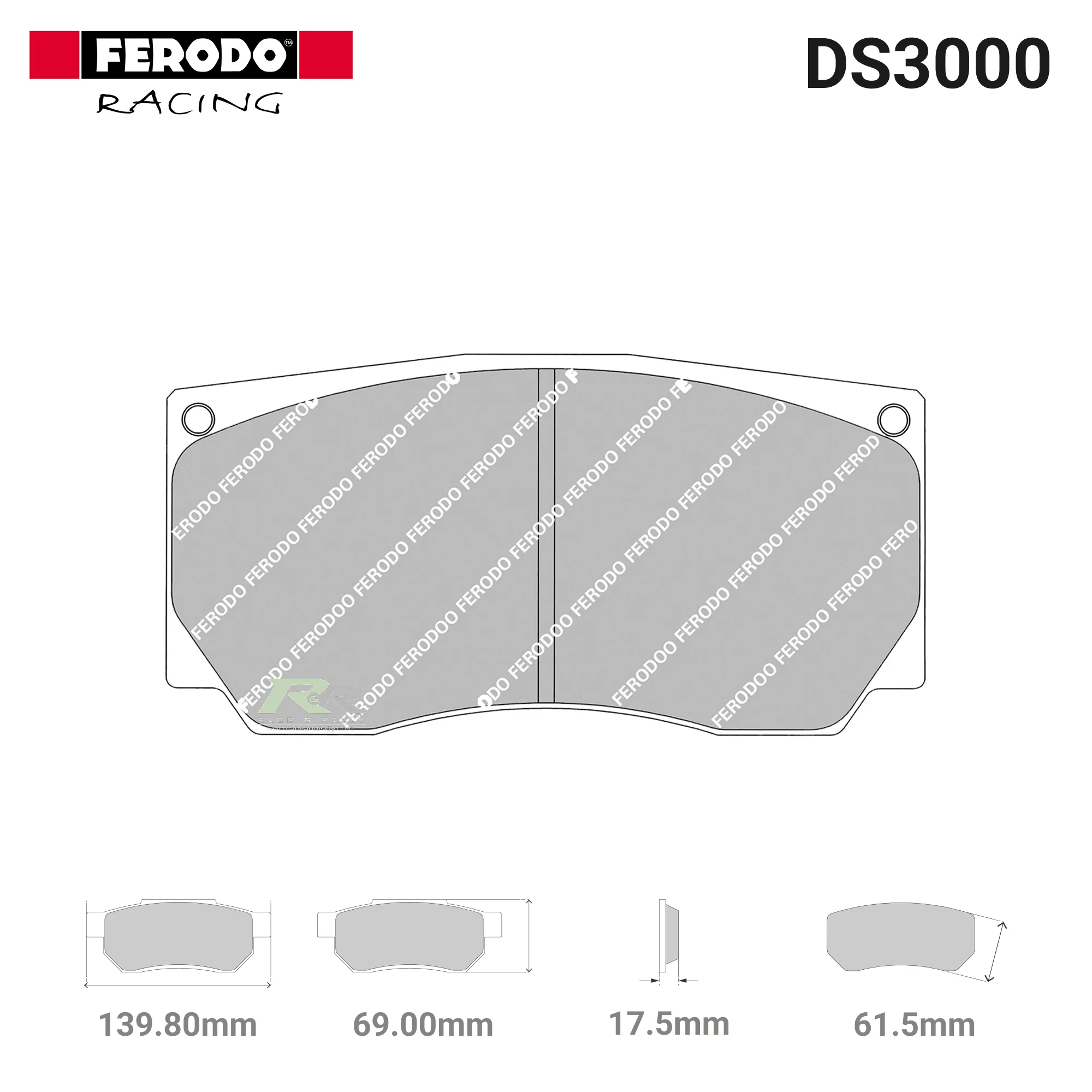 FRP3088R - (R) DS3000 Brake Pads