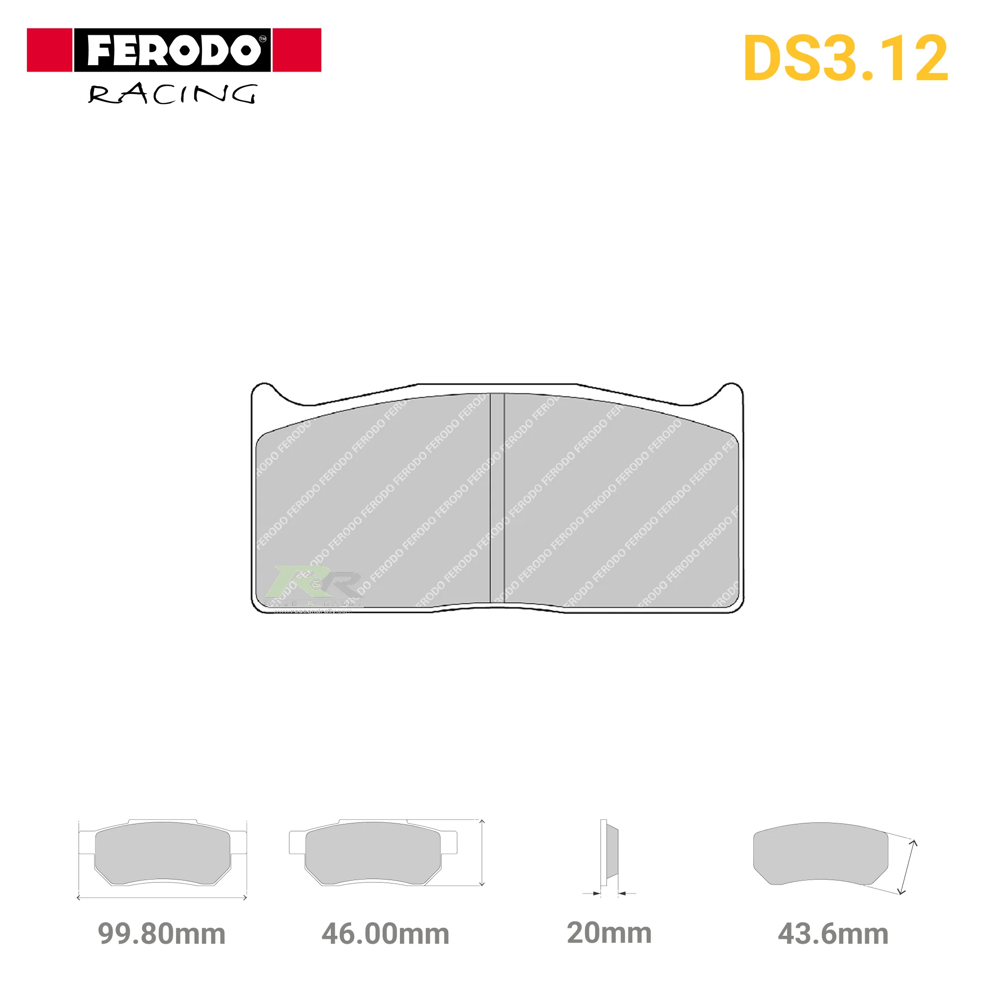 FRP308G - (G/GB) DS3.12 Brake Pads
