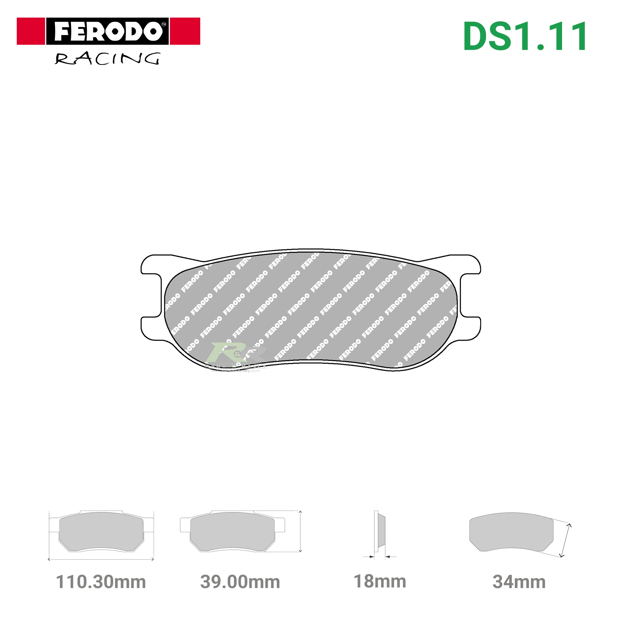 FRP3092W - (W) DS1.11 Brake Pads