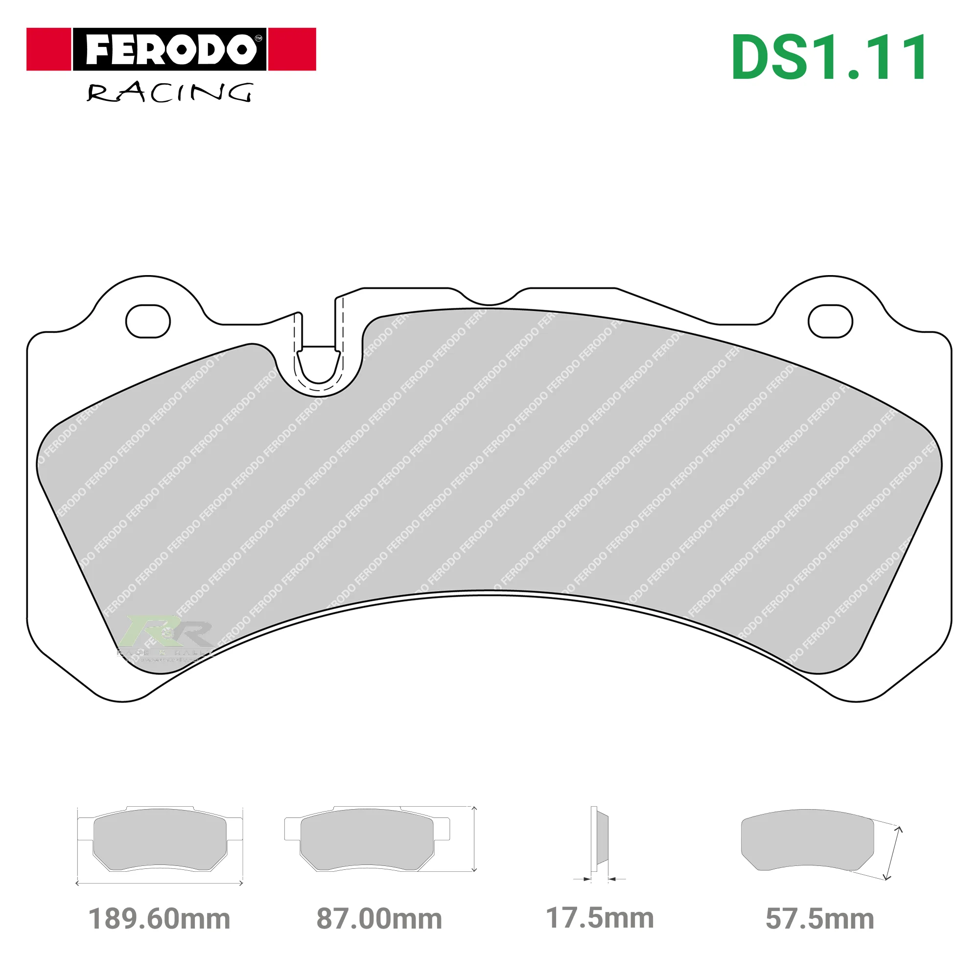 FRP3098W - (W/WB) DS1.11 Brake Pads