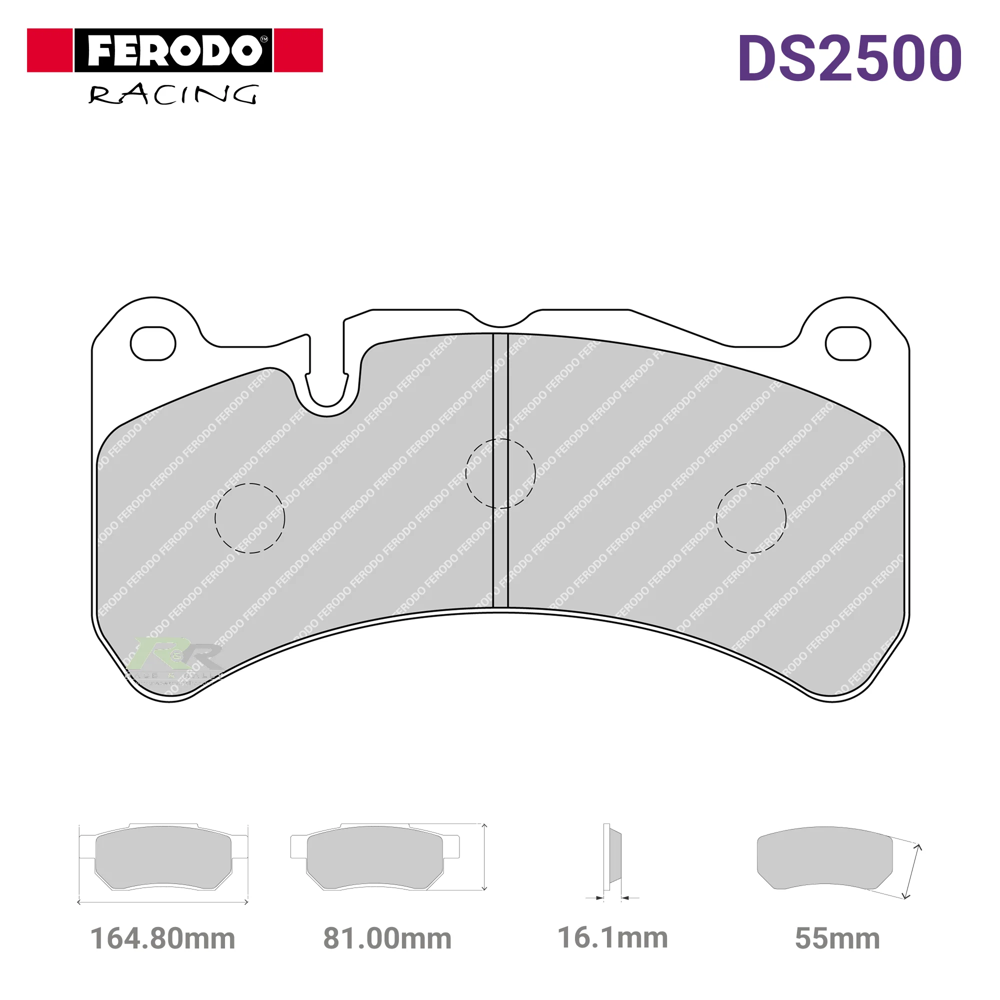 FRP3100H - (H) DS2500 Brake Pads