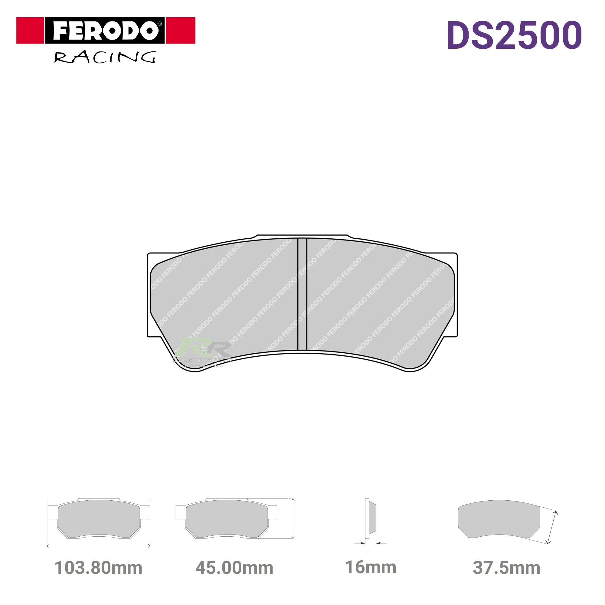 FRP3103H - (H) DS2500 Brake Pads