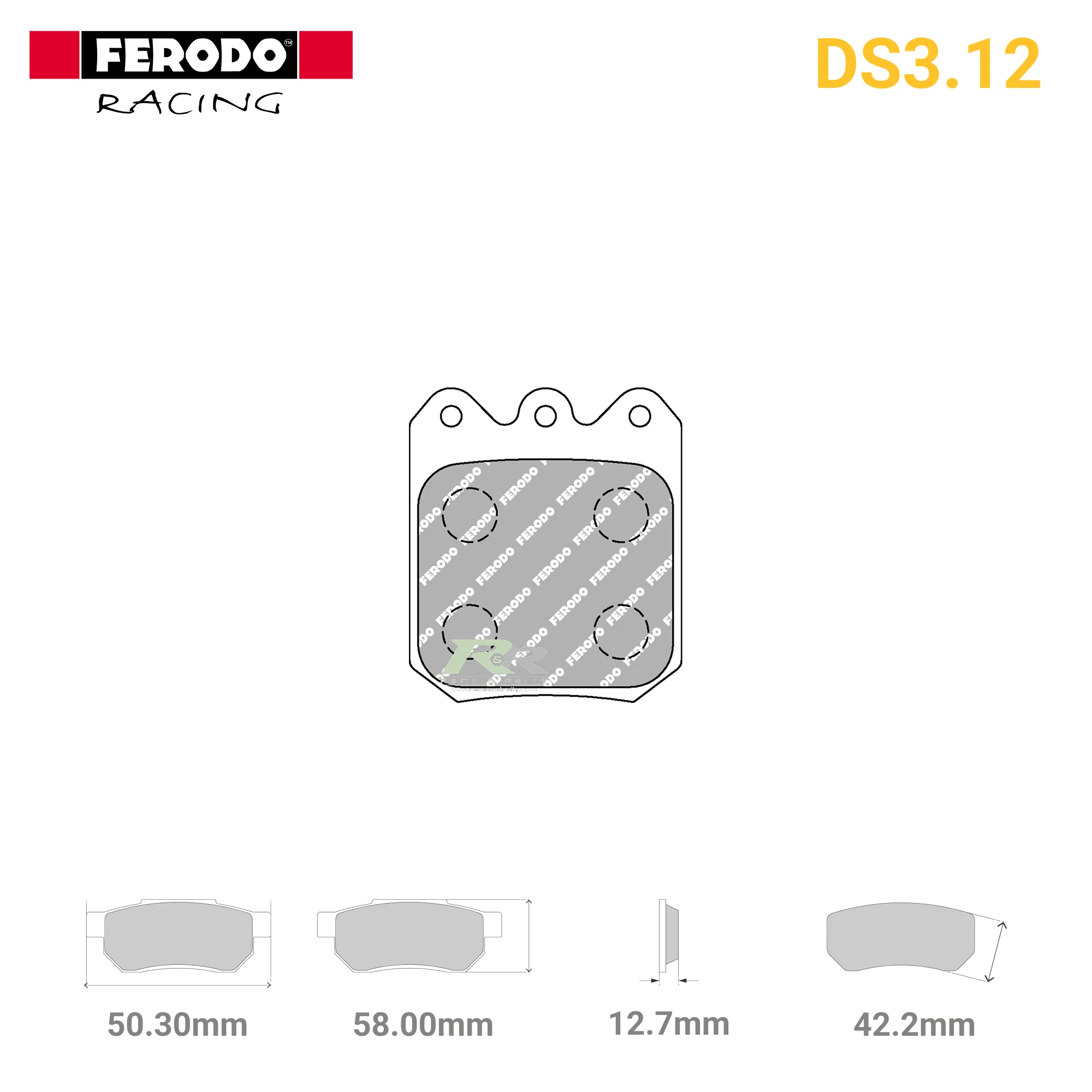 FRP3104G - (G) DS3.12 Brake Pads
