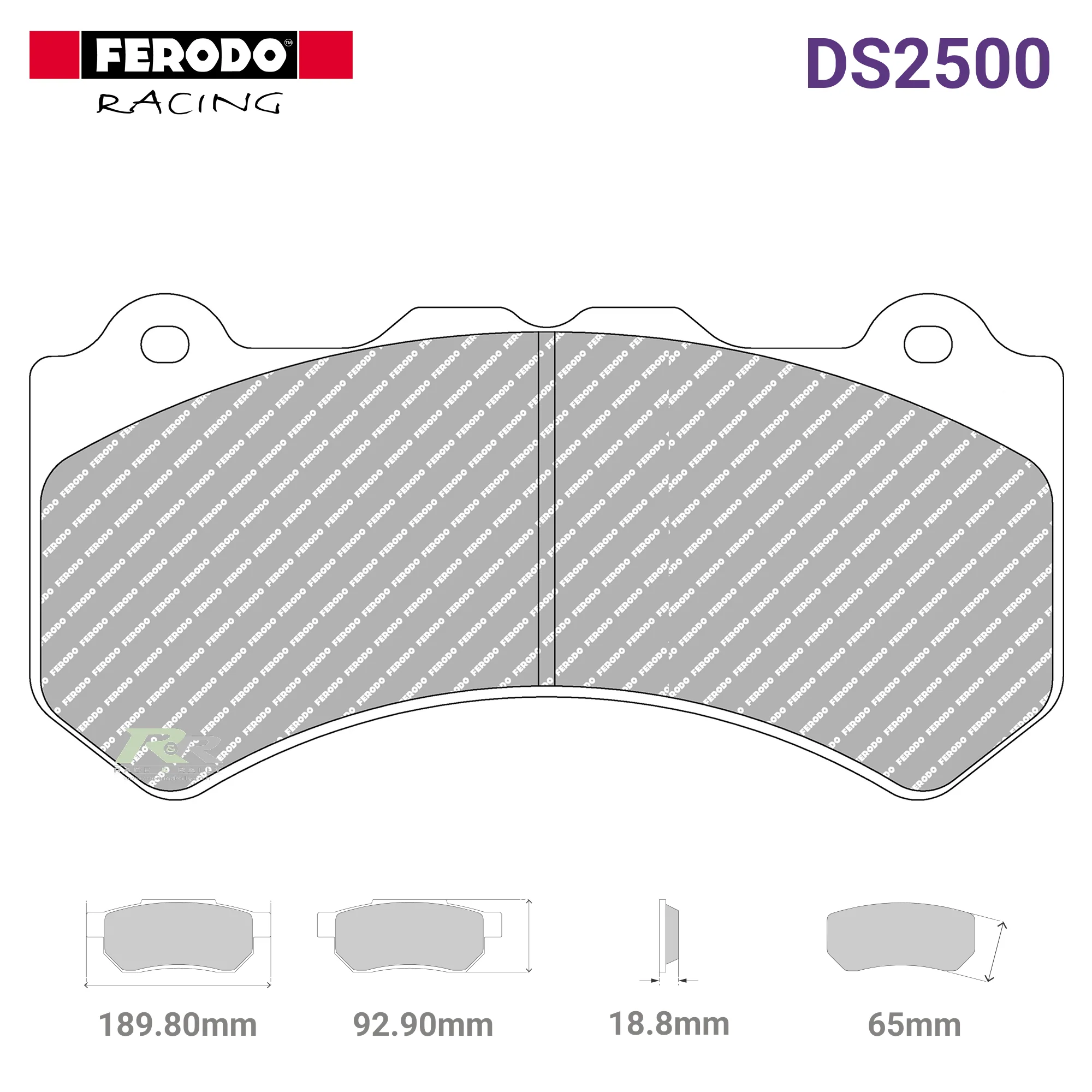 FRP3106H - (H) DS2500 Brake Pads