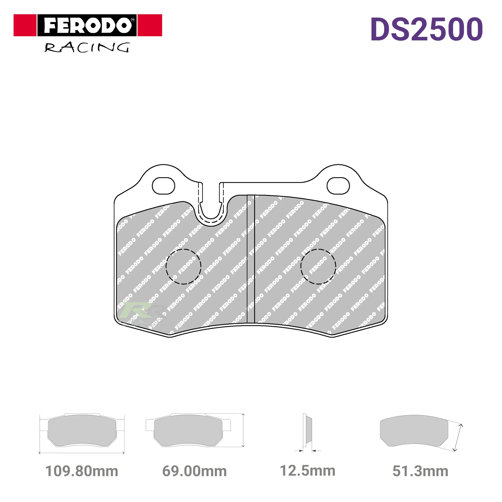 FRP3109H - (H) DS2500 Brake Pads