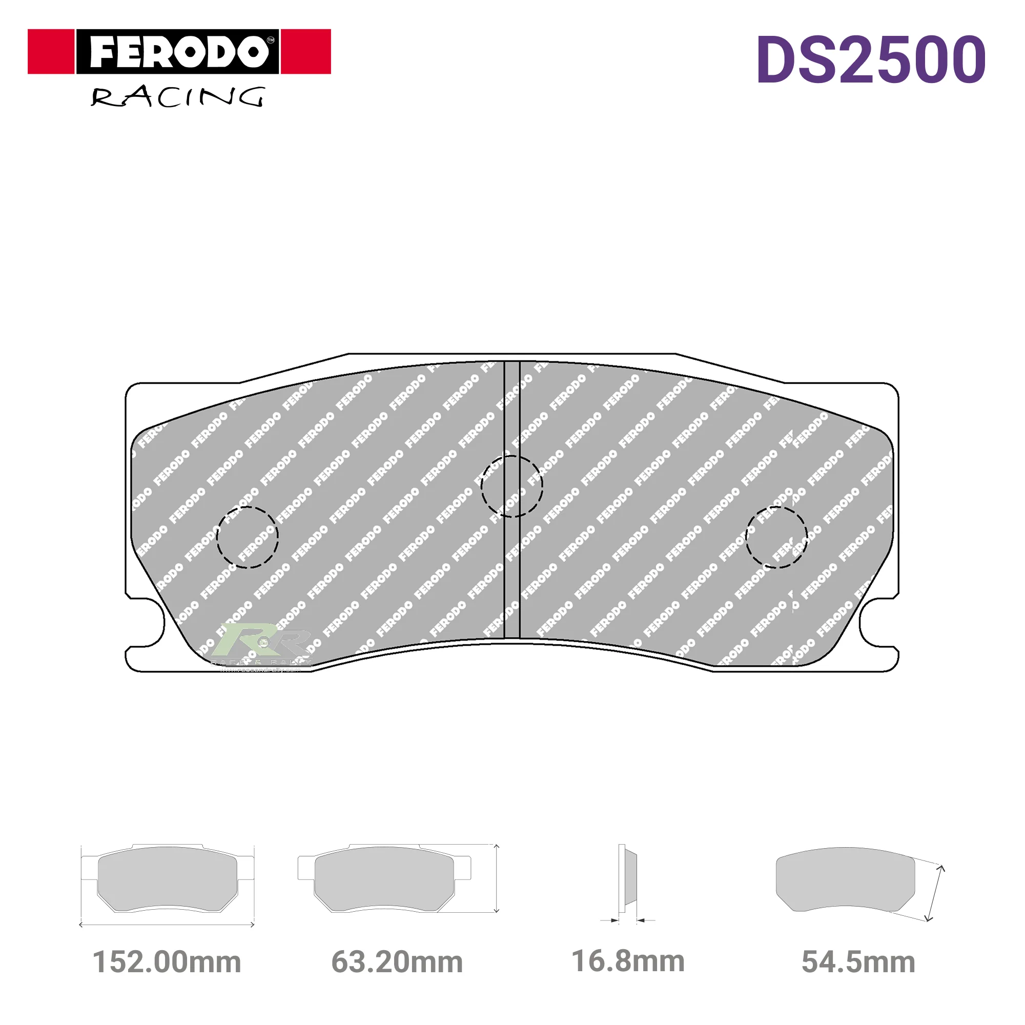 FRP3134H - (H) DS2500 Brake Pads