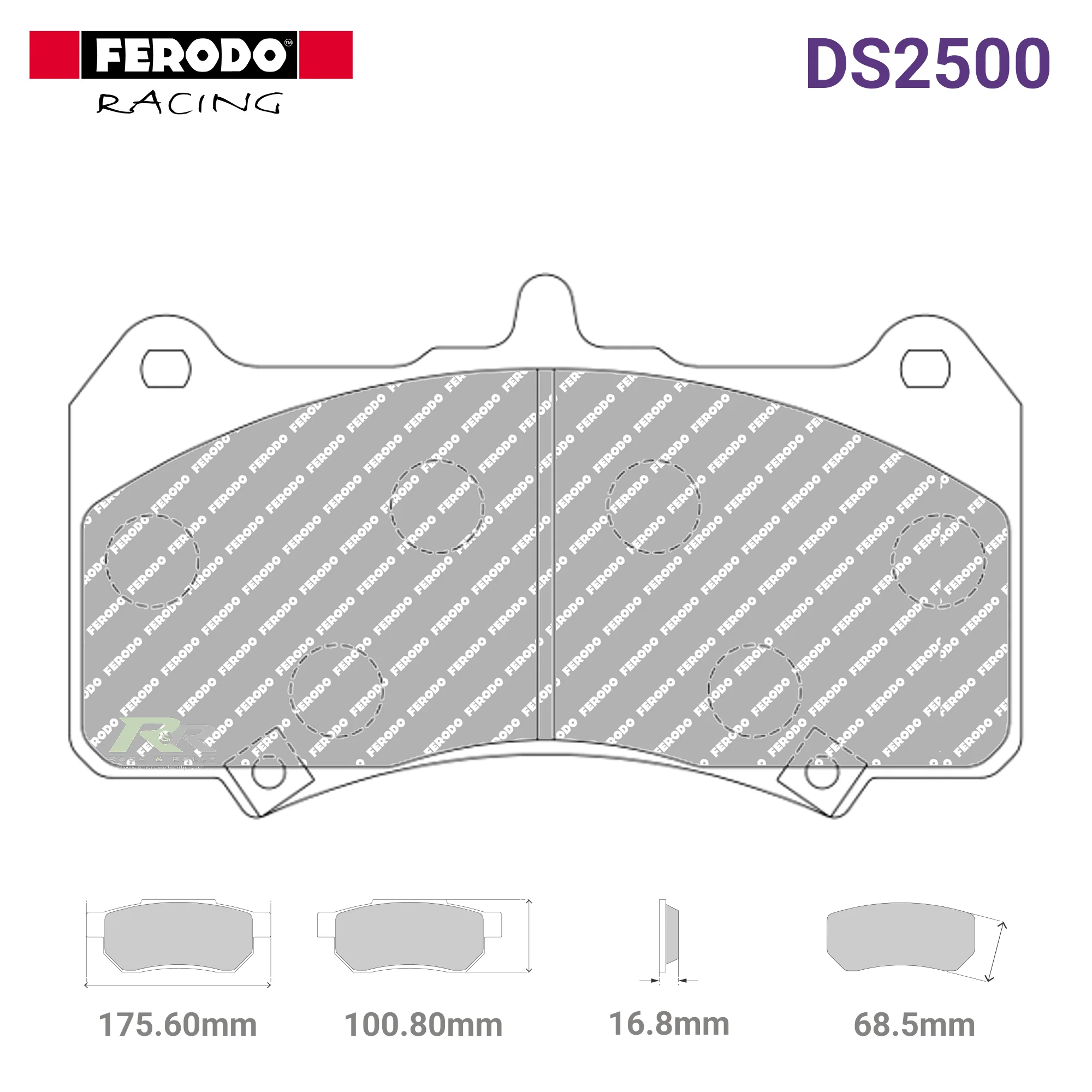 FRP3147H - (H) DS2500 Brake Pads