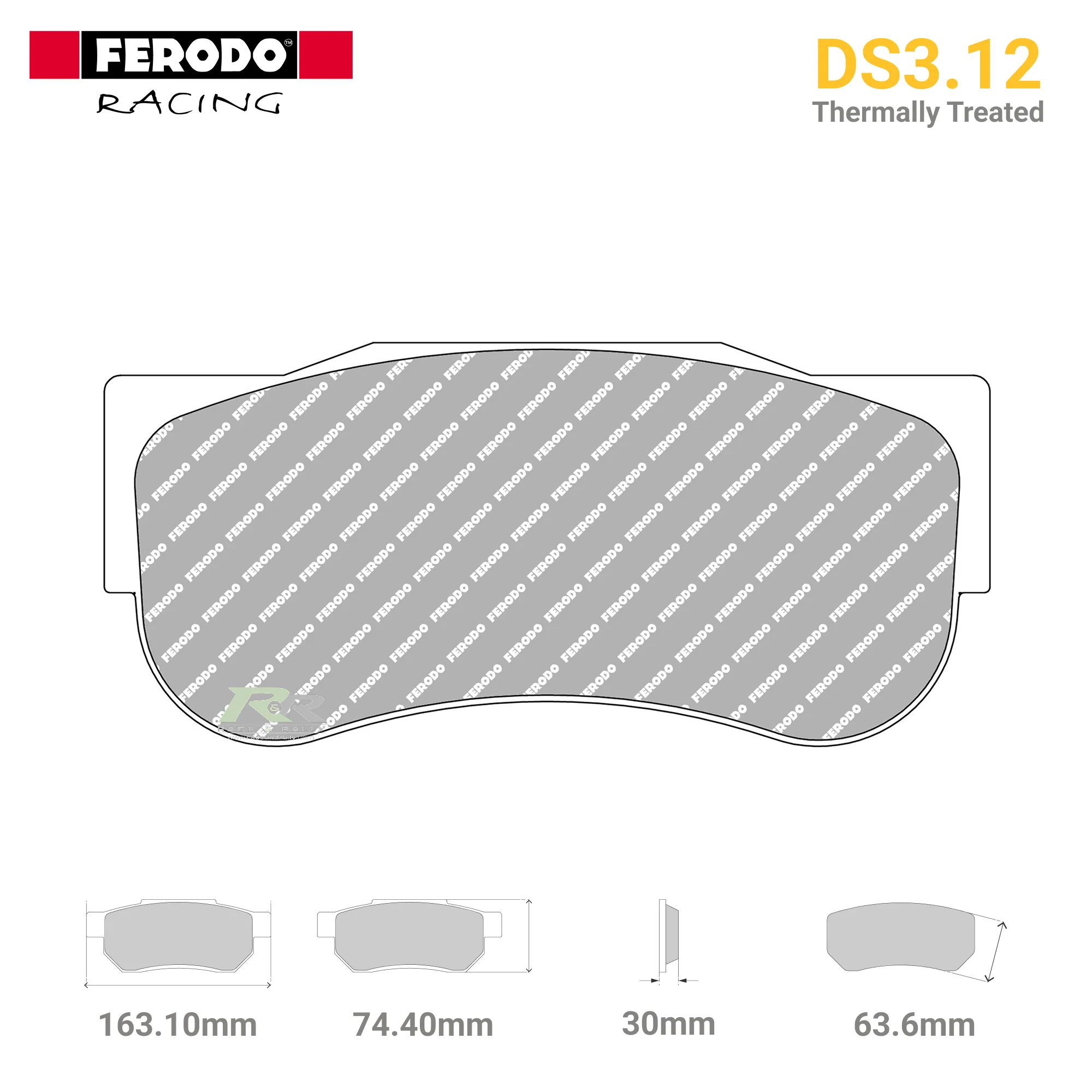 FRP3155GB - (G/GB) DS3.12 Brake Pads