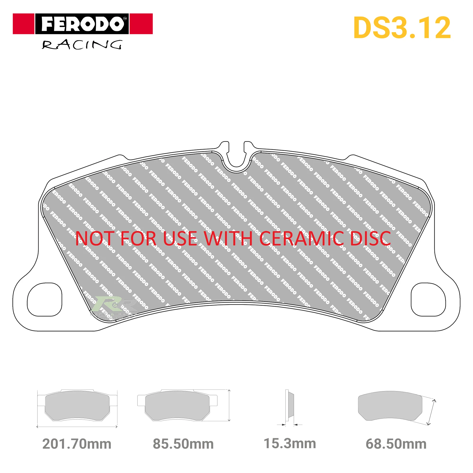 FRP3164G - (G) DS3.12 Brake Pads